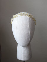 EDEN LUXE Bridal Headbands Gold FABRICE Simulated Diamond Bridal Headpiece