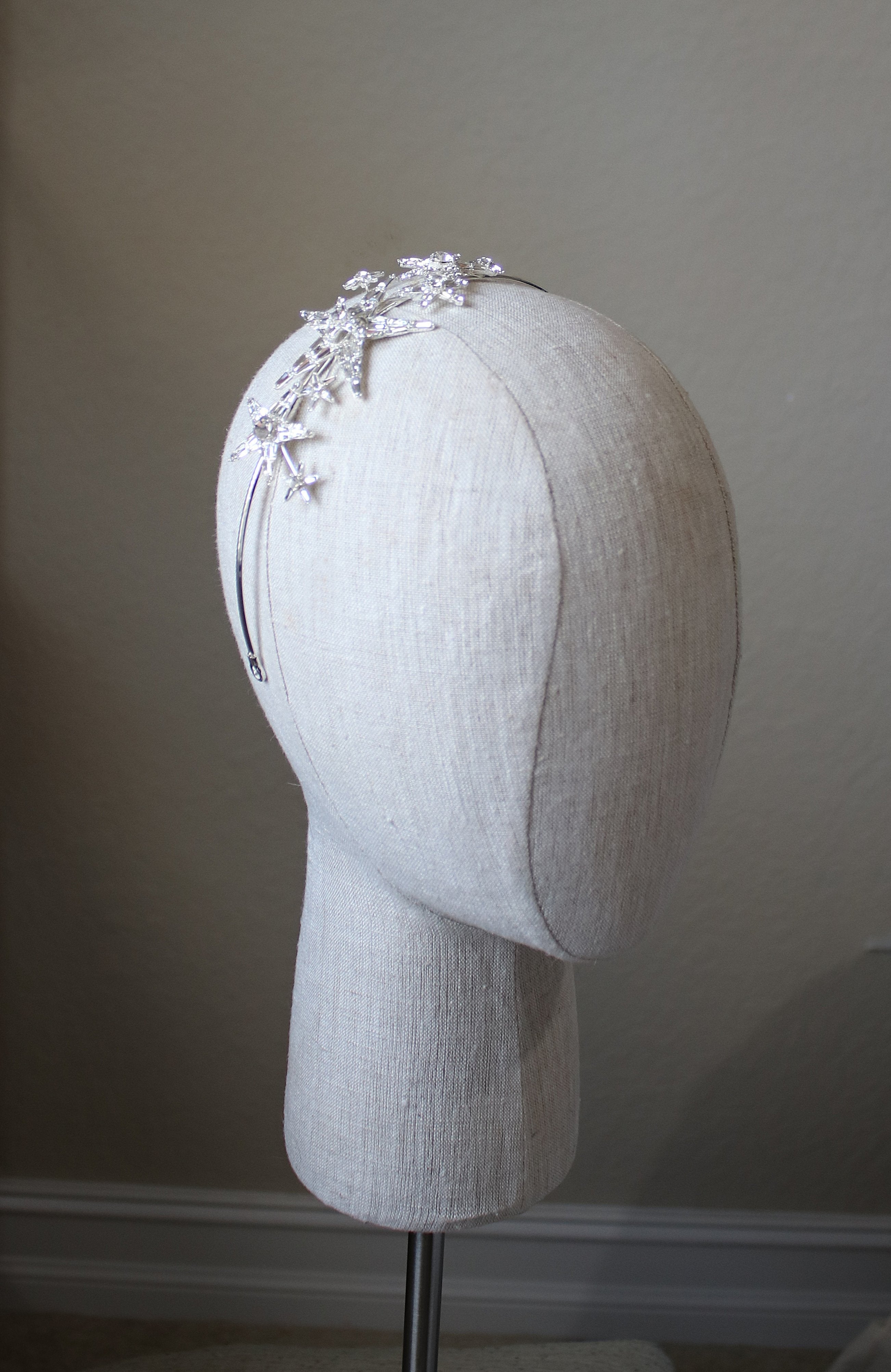 EDEN LUXE Bridal Headpiece ASTARA Bejeweled Celestial Headpiece Tiara