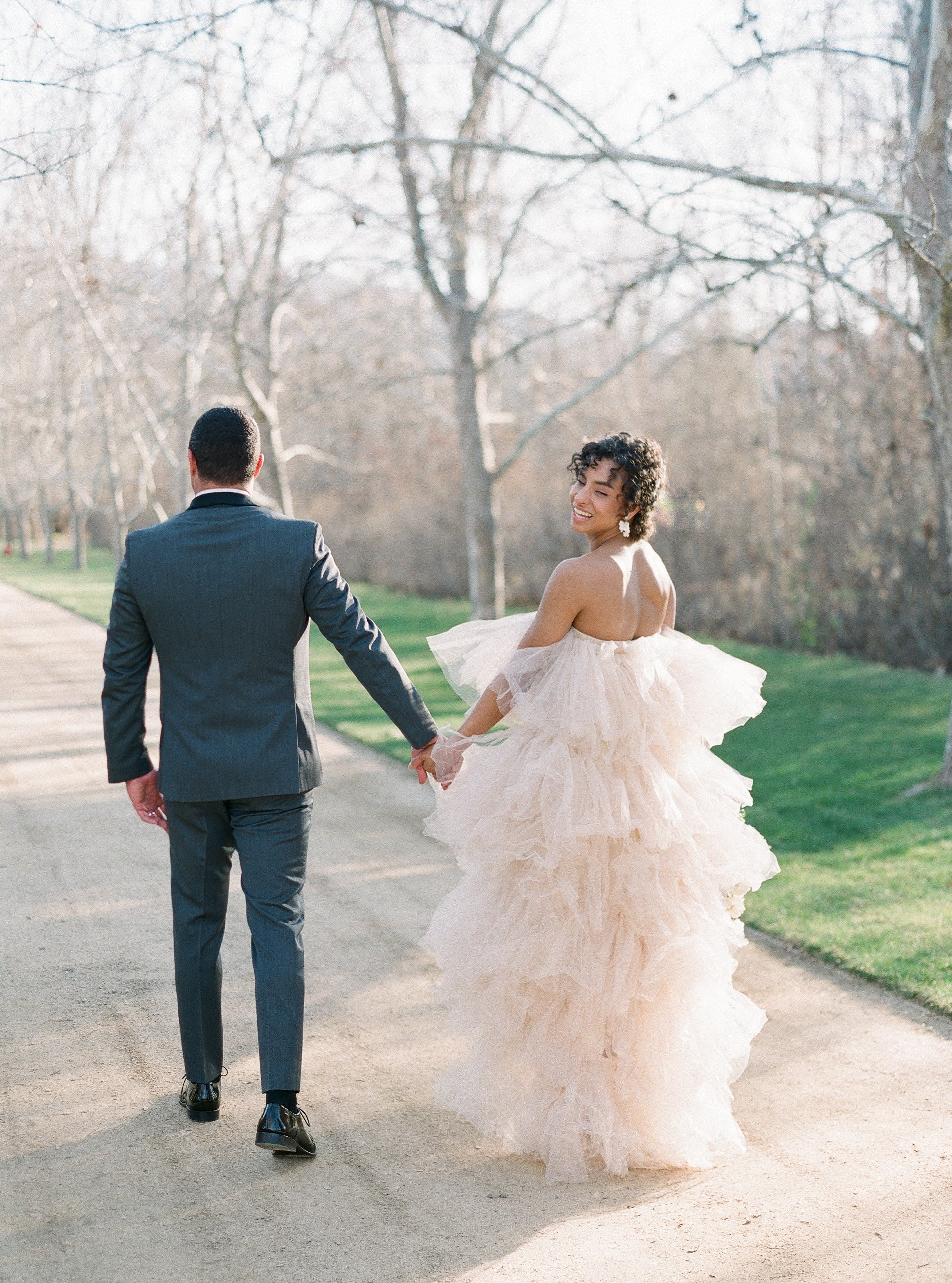 EDEN LUXE Bridal Headpiece BIANCA White Porcelain Floral Earrings