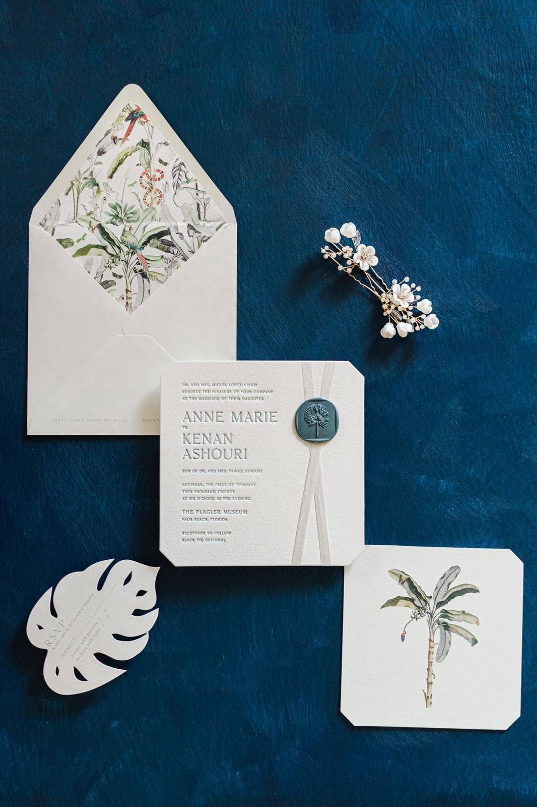 EDEN LUXE Bridal Headpiece JULIA Porcelain Blooms Comb and Hairpin Set