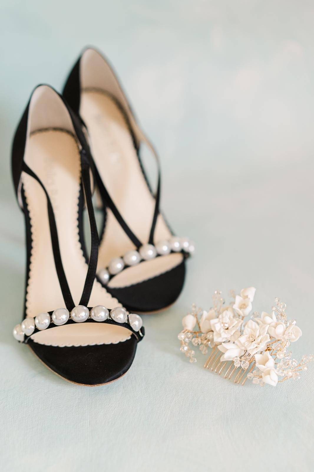 EDEN LUXE Bridal Headpiece JULIA Porcelain Blooms Comb and Hairpin Set