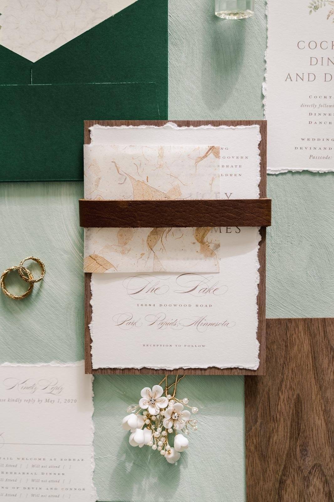 EDEN LUXE Bridal Headpiece JULIA Porcelain Blooms Comb and Hairpin Set