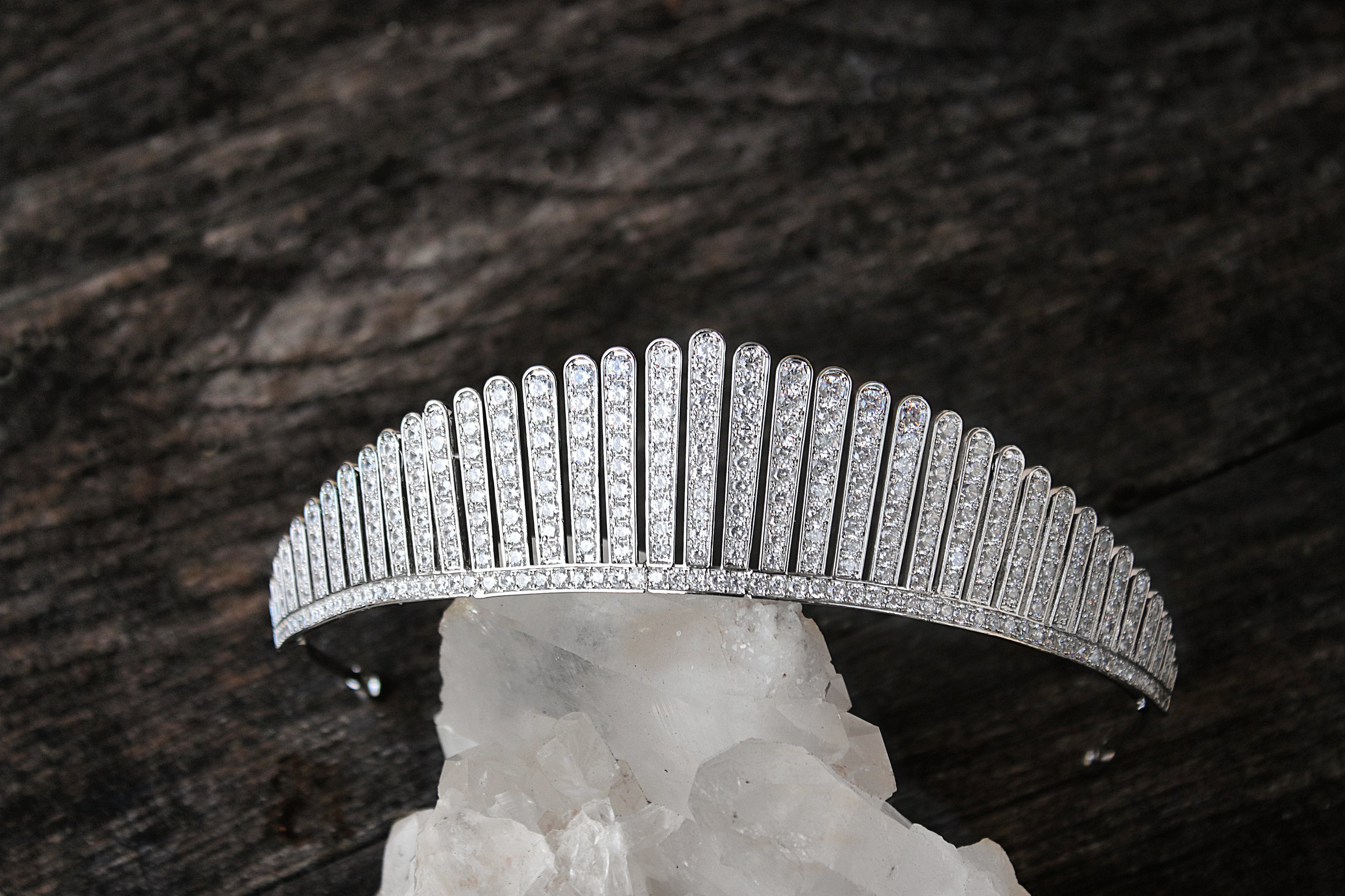 EDEN LUXE Bridal Headpiece QUEEN ALEXANDRA Kokoshnik Tiara
