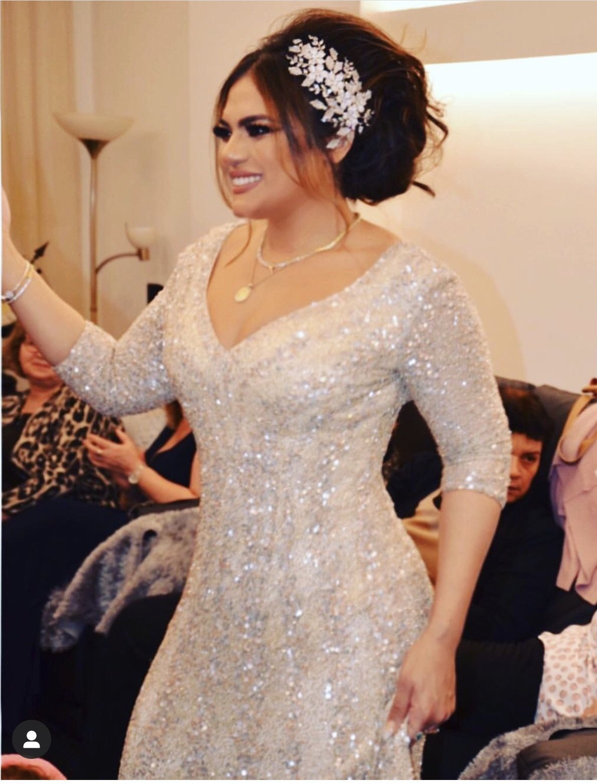 EDEN LUXE Bridal Headpiece RINALDI Simulated Diamond Headpiece