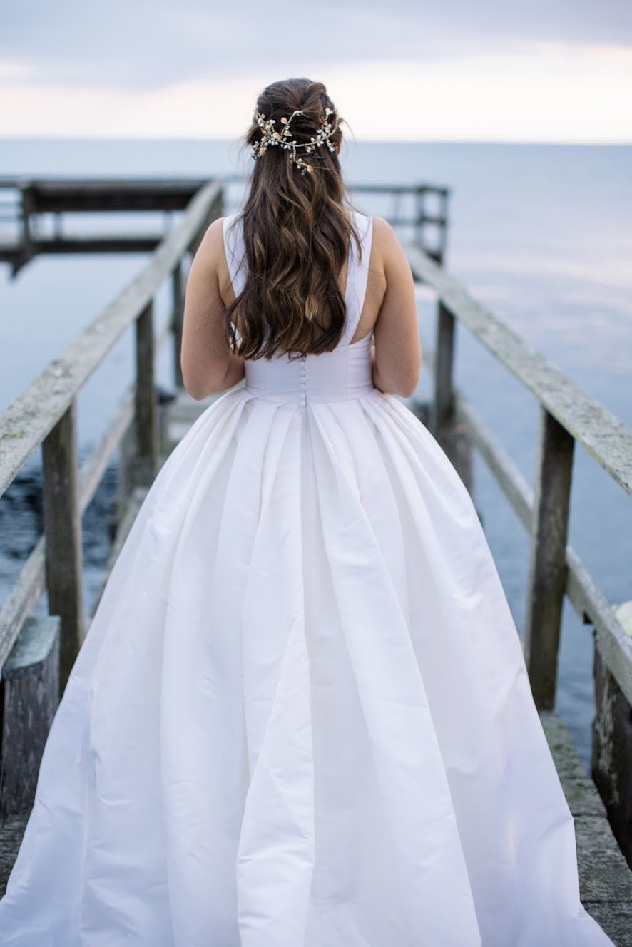 Headpiece made for Sarah Flint by EDEN LUXE Bridal