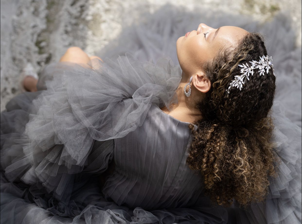 EDEN LUXE Bridal Headpieces KRYSTINA Bridal Crystal Spray Headpiece