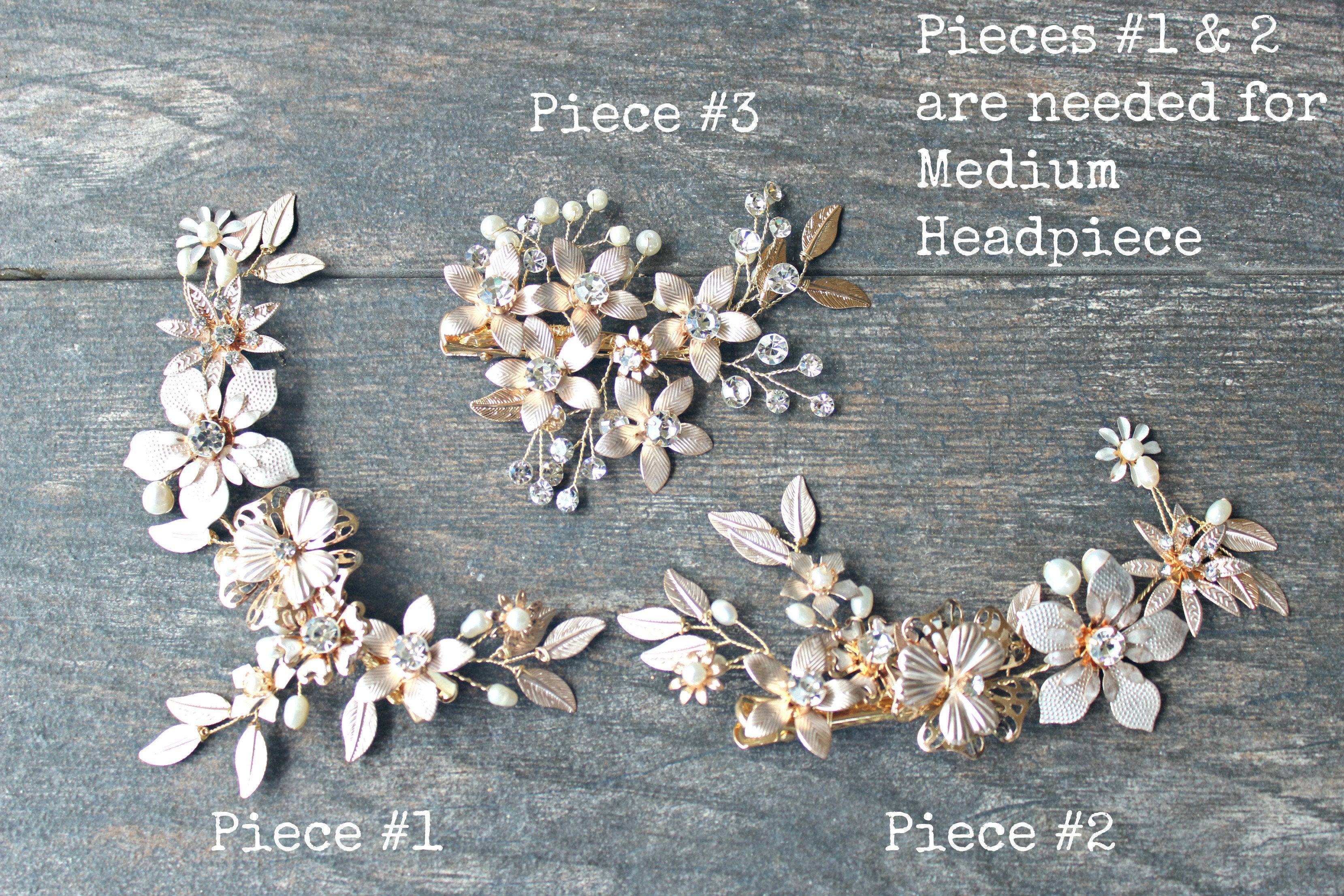 EDEN LUXE Bridal Headpieces PEYTON Headpiece Set