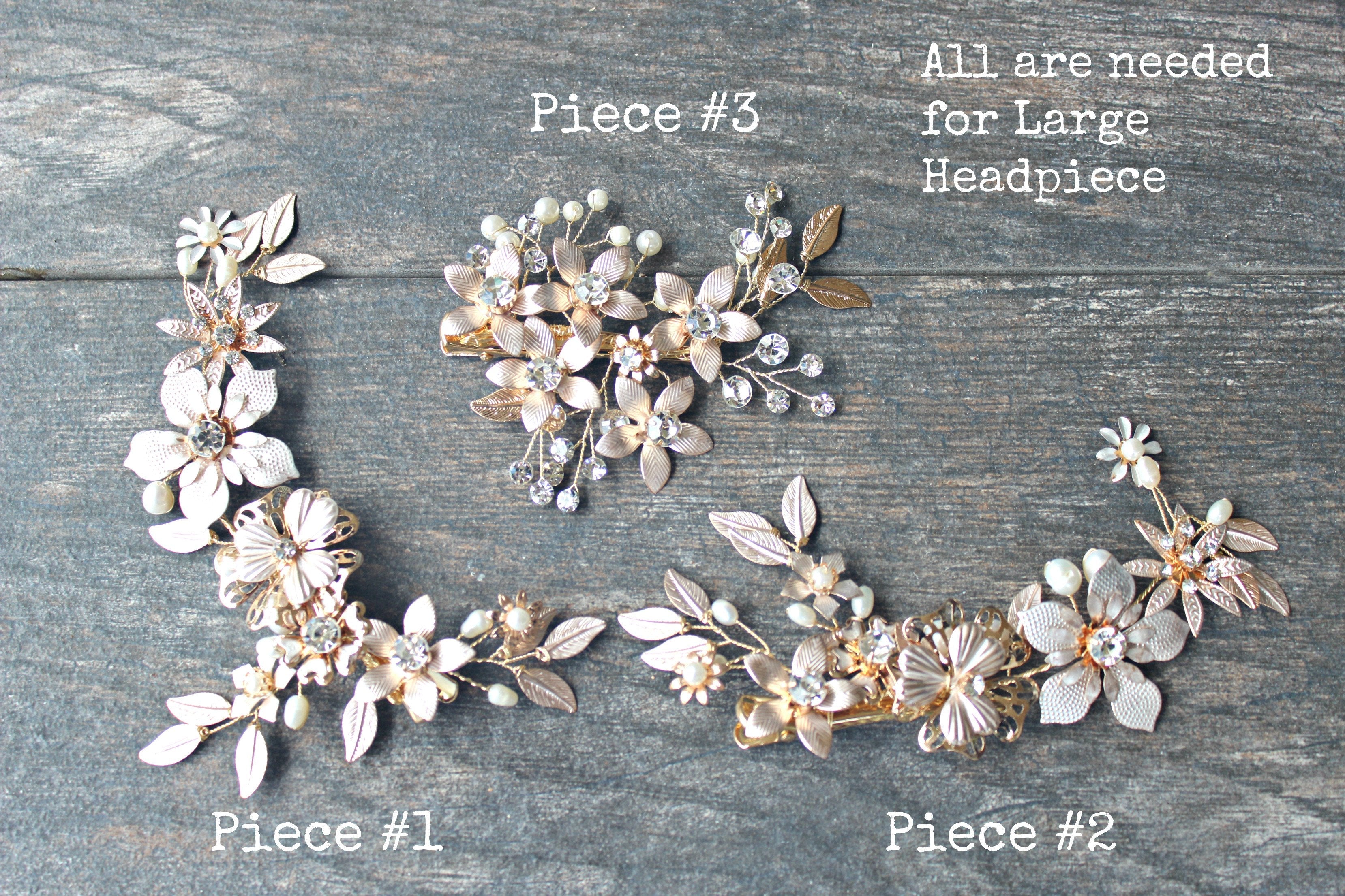 EDEN LUXE Bridal Headpieces PEYTON Headpiece Set