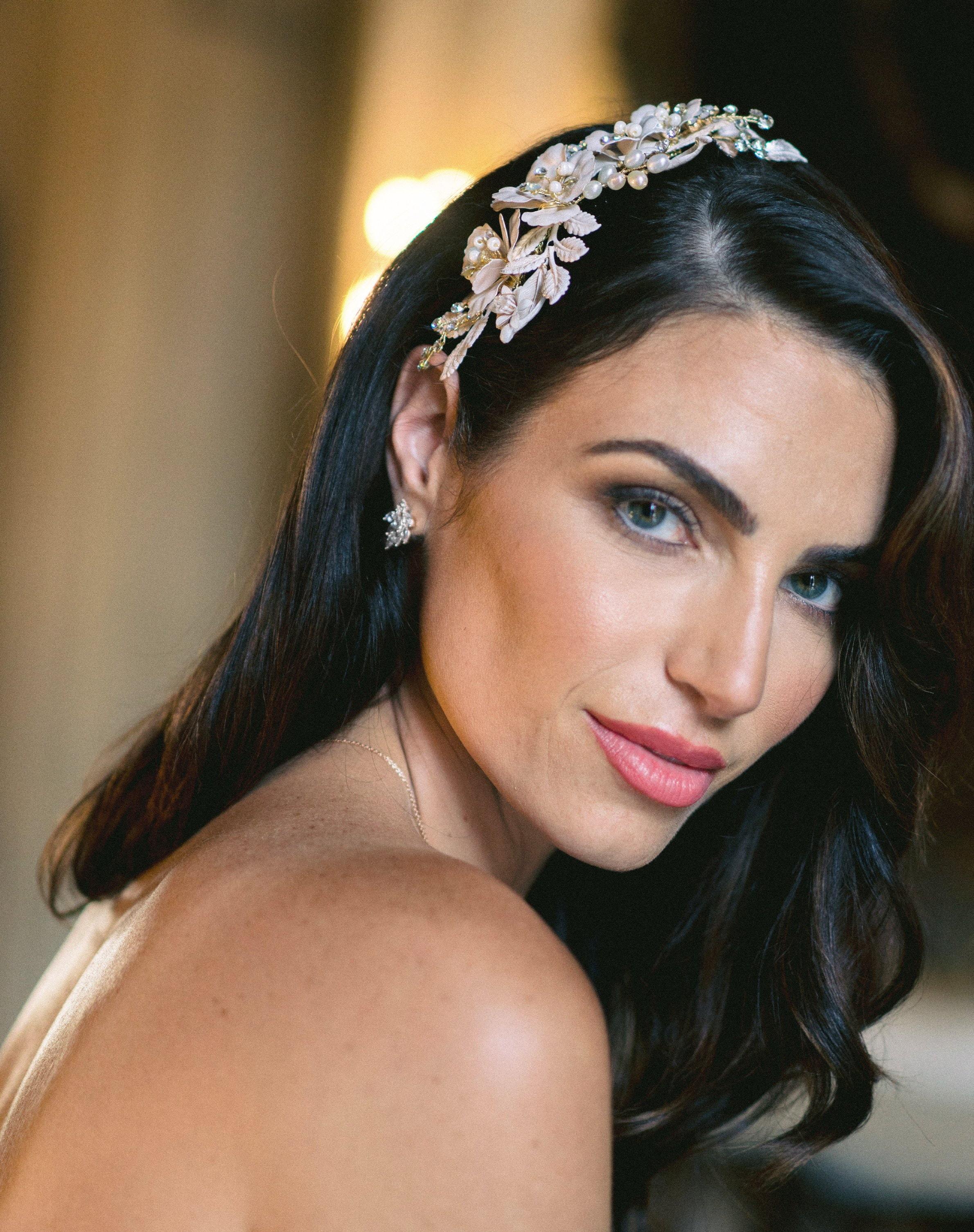 EDEN LUXE Bridal Jewelry MADELINA Cluster Earrings & Necklace Set