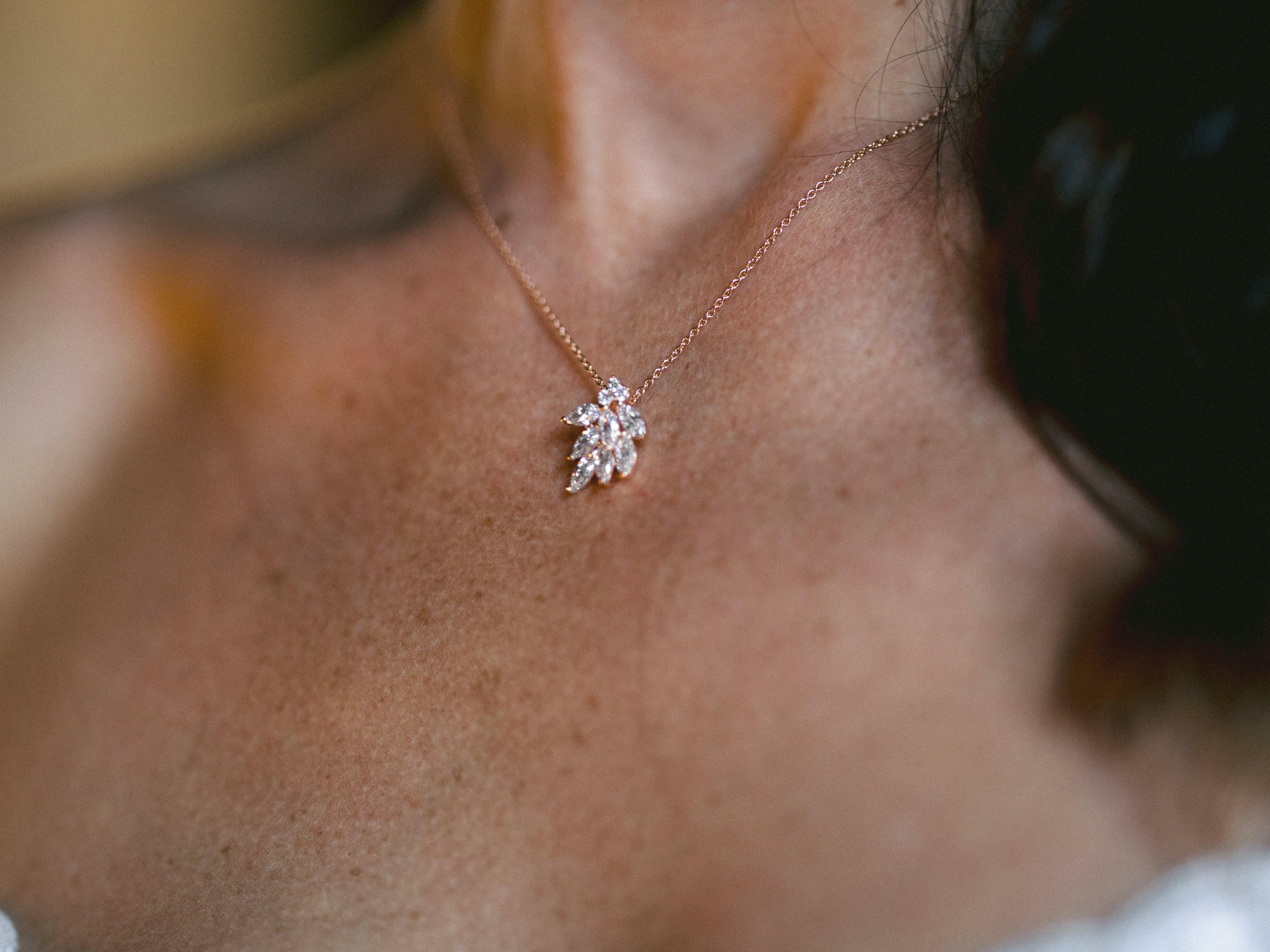 EDEN LUXE Bridal Jewelry MADELINA Cluster Earrings & Necklace Set