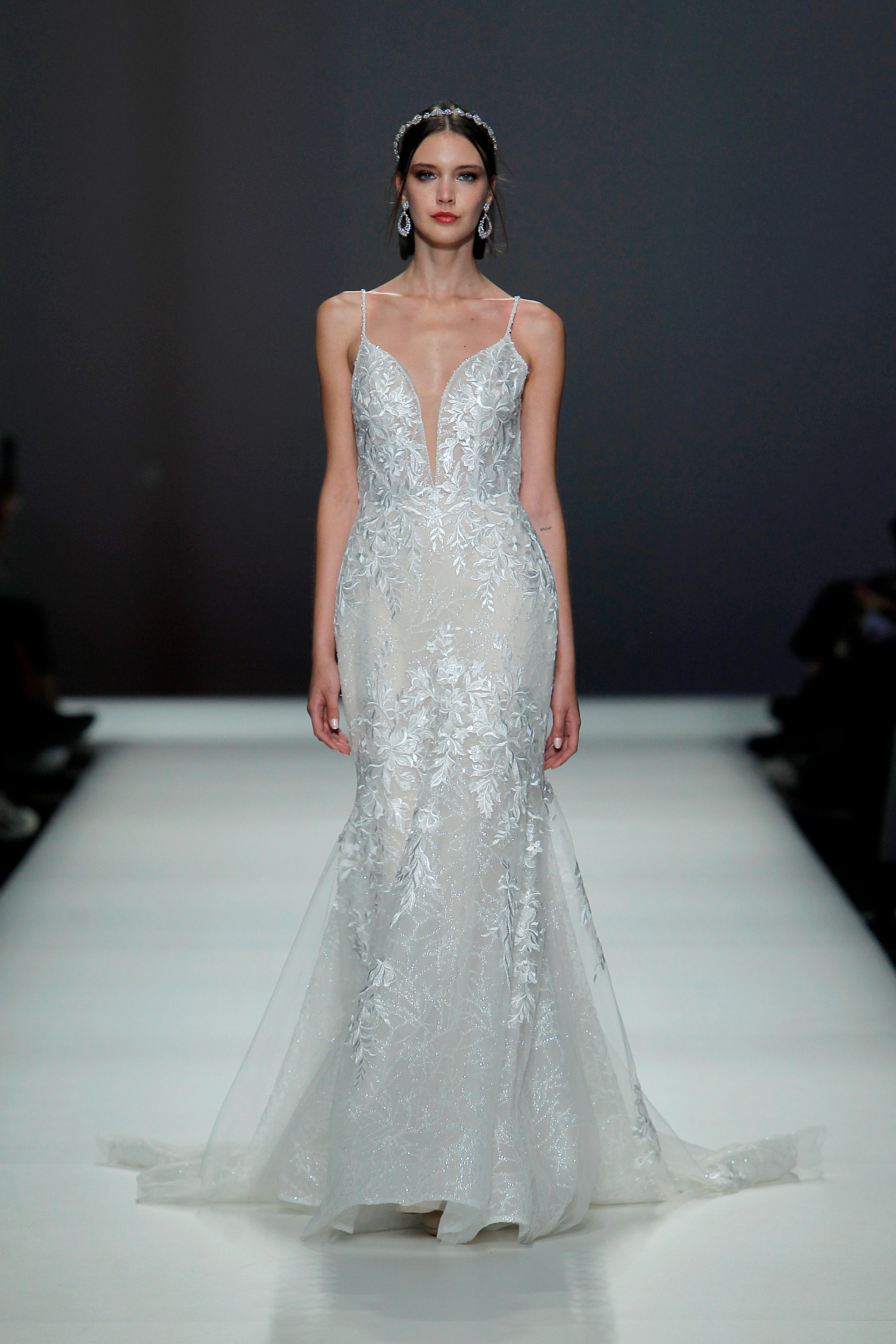 EDEN LUXE Bridal Jewelry OLIVINE Simulated Diamond Statement Earrings