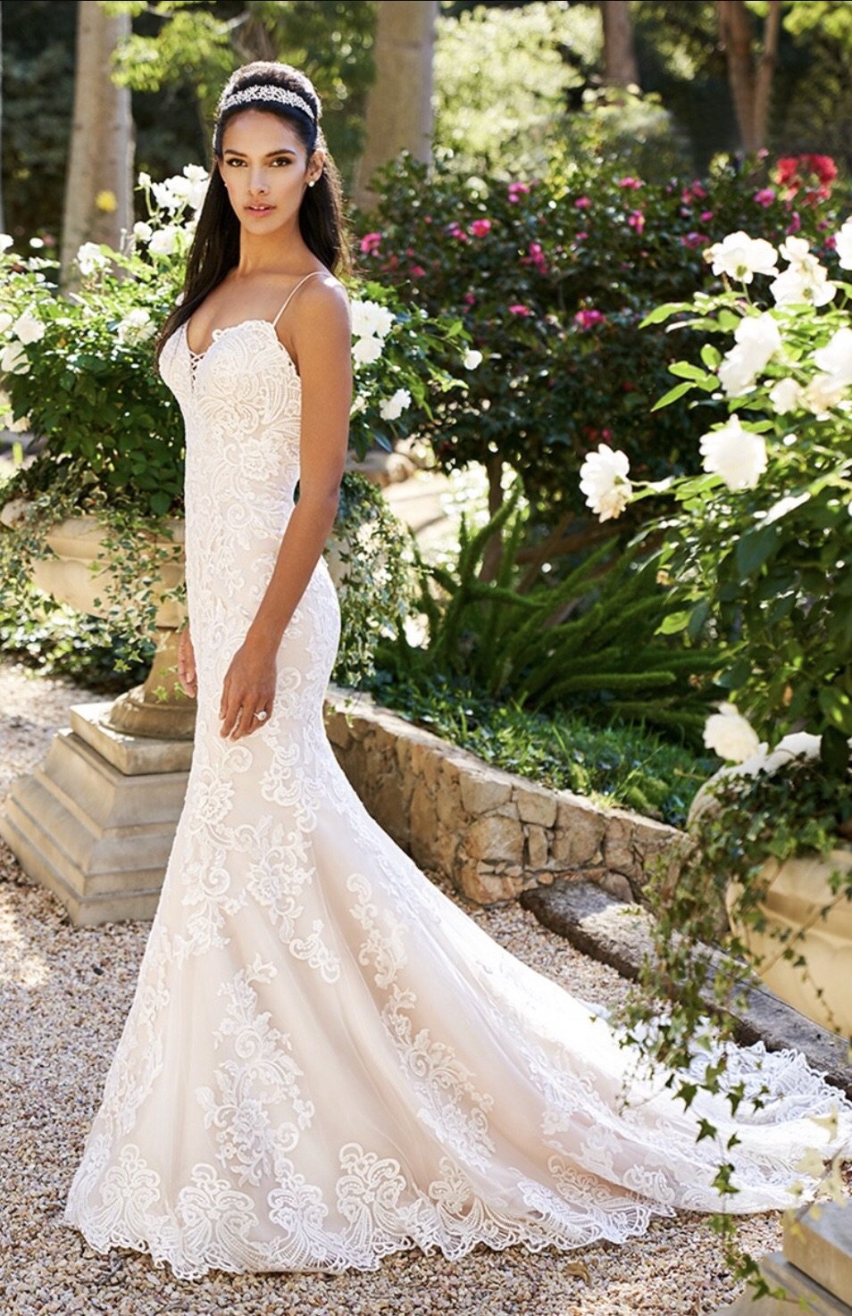 EDEN LUXE Bridal LINA Silver Crystal Headband