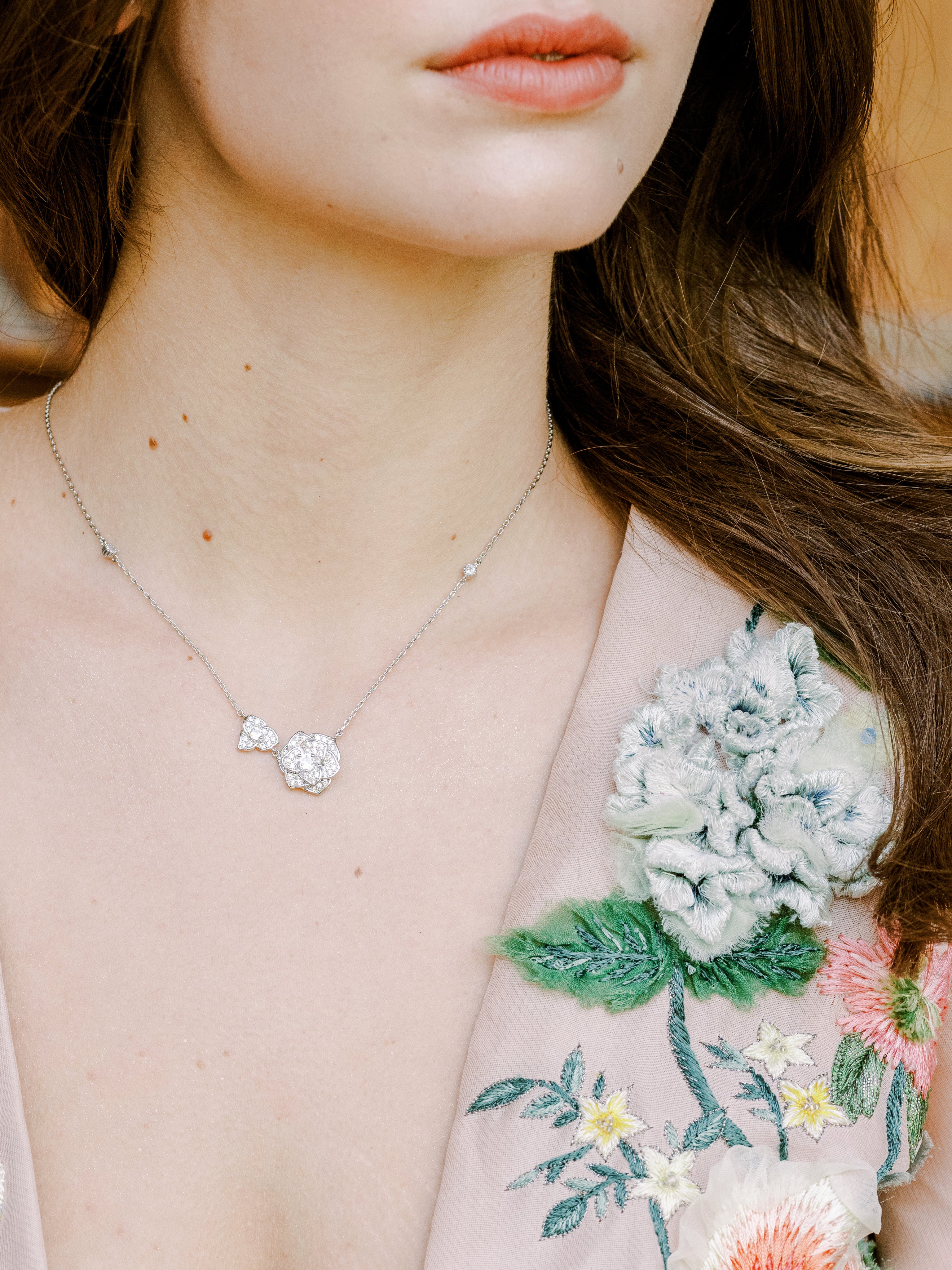 EDEN LUXE Bridal Necklaces MAGNOLIA Simulated Diamond Necklace