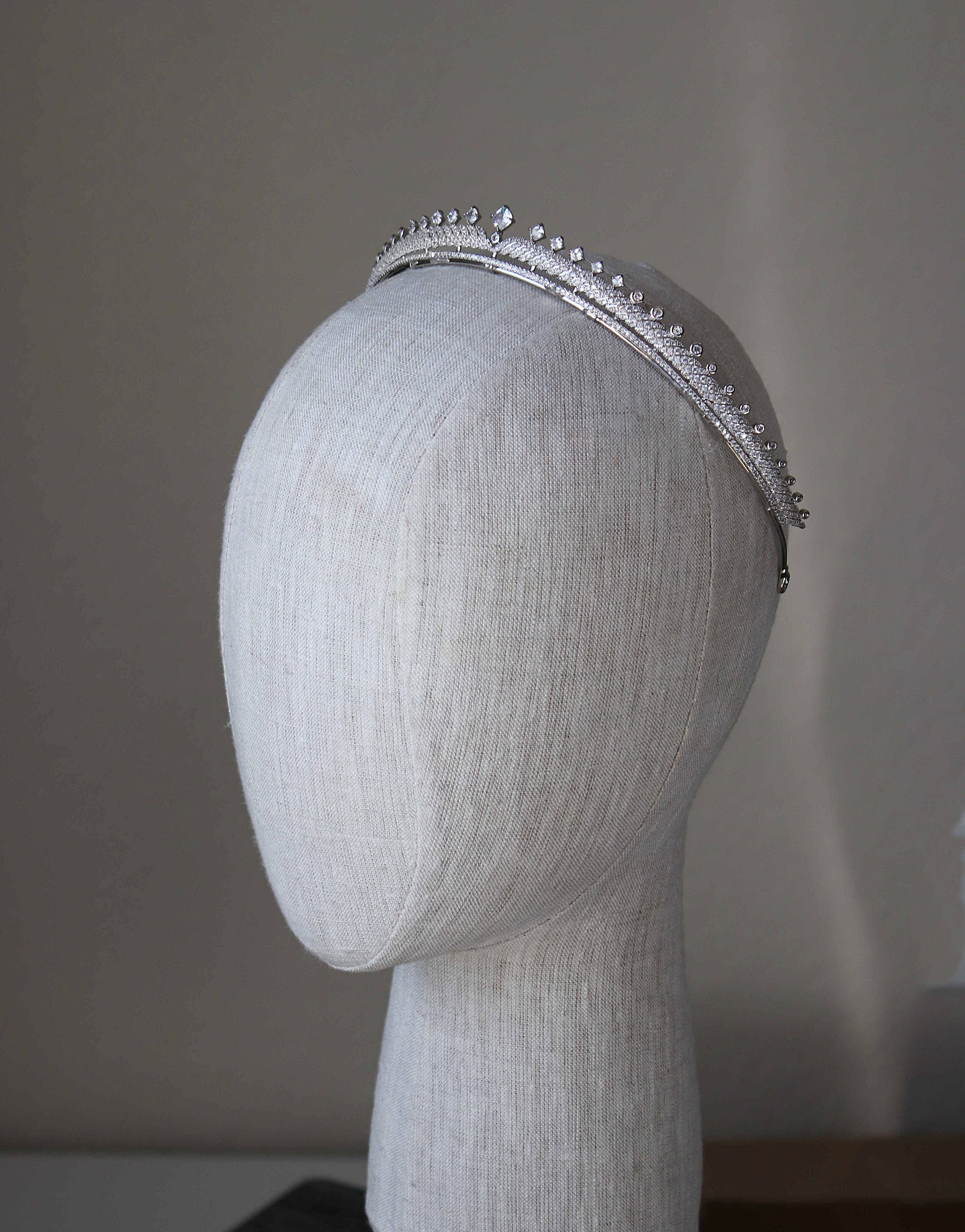 EDEN LUXE Bridal Tiara AMBER Petite Tiara