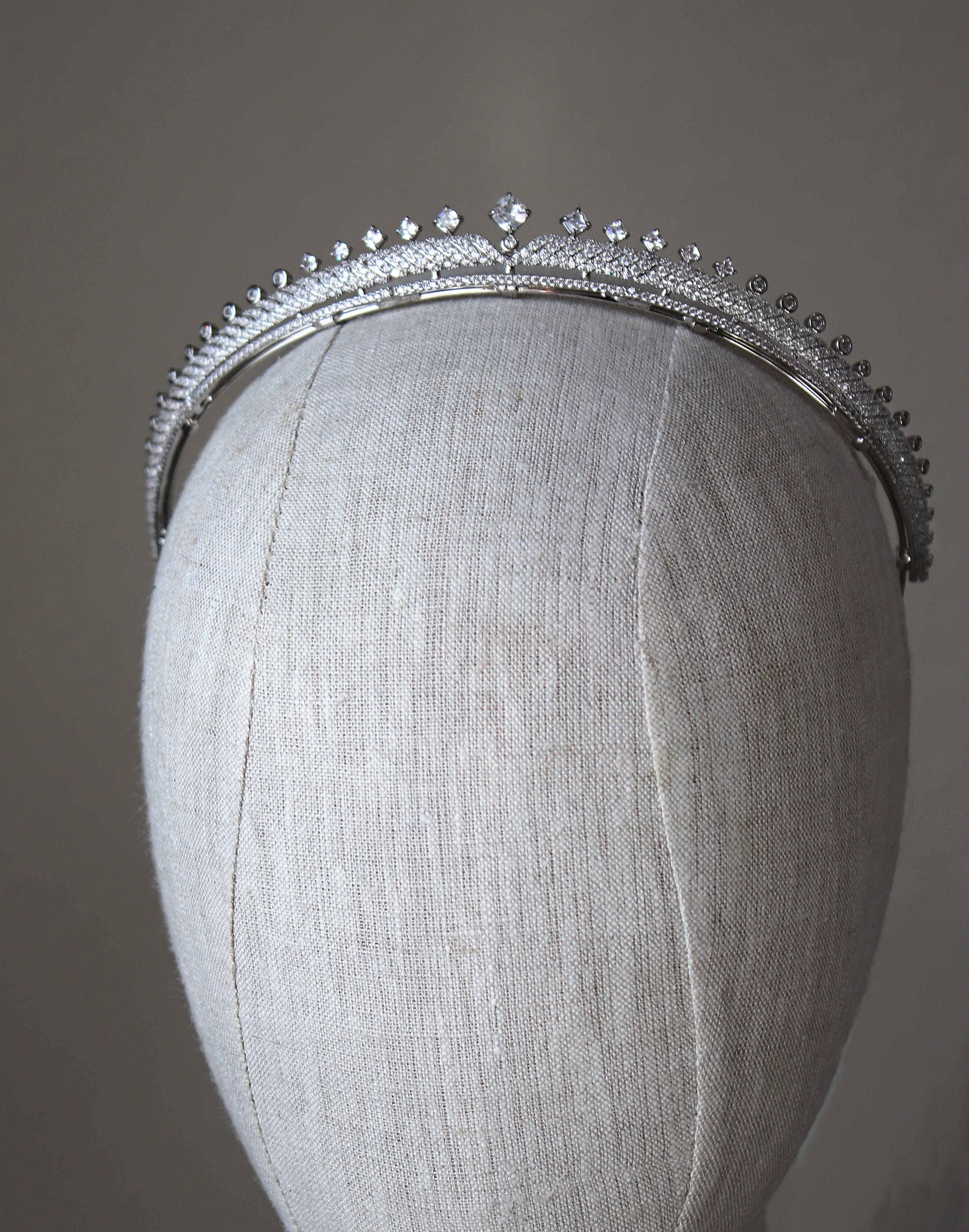 EDEN LUXE Bridal Tiara AMBER Petite Tiara