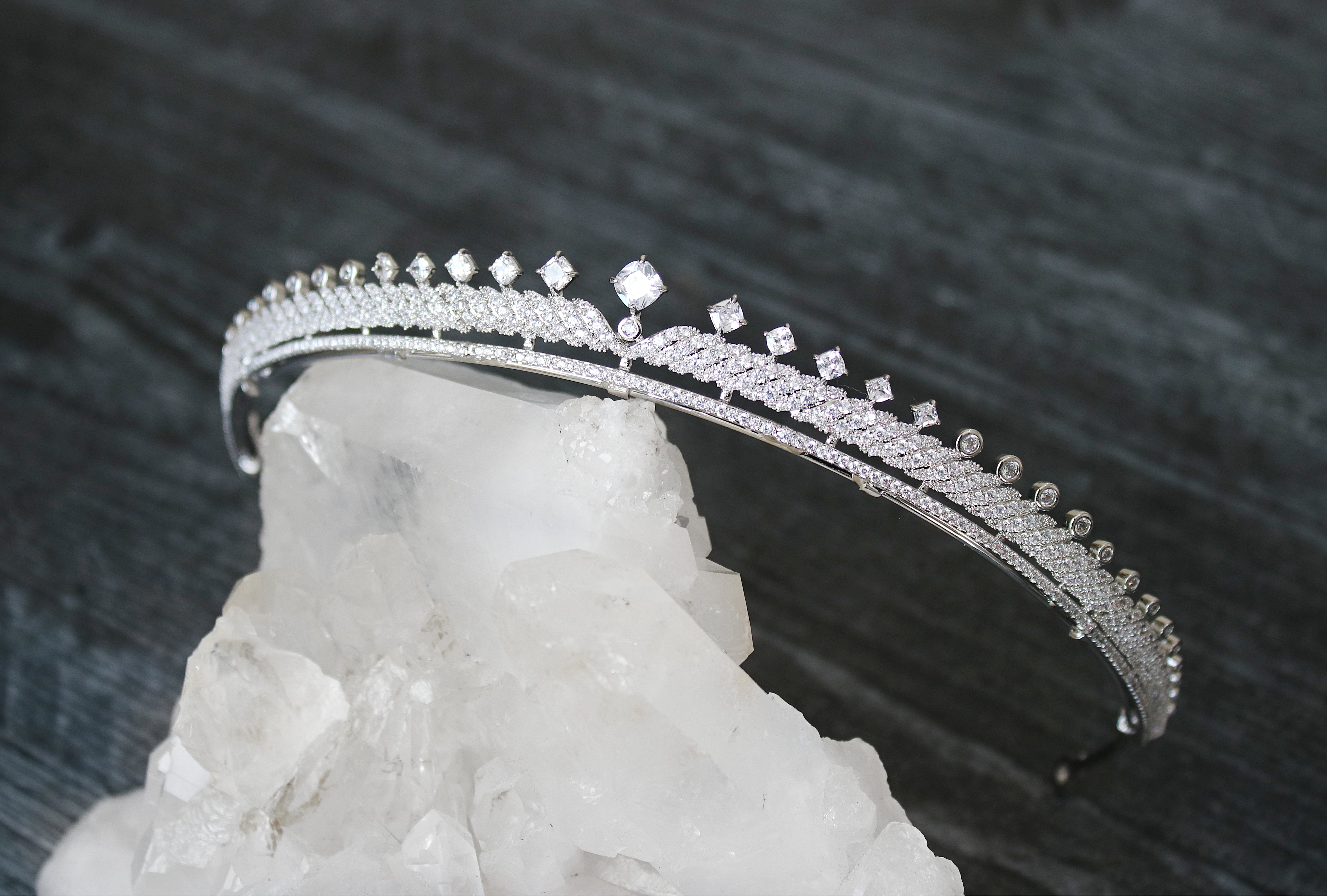 EDEN LUXE Bridal Tiara AMBER Petite Tiara