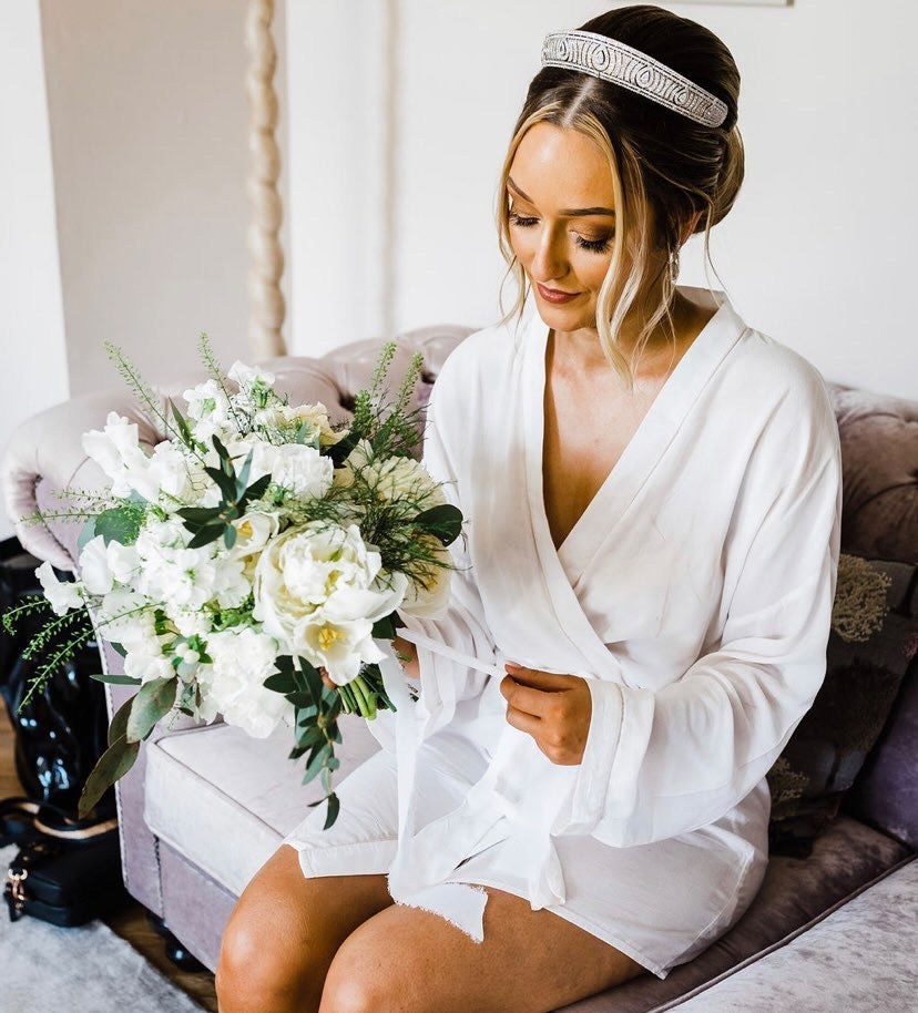 EDEN LUXE Bridal Tiara ANNE Simulated Diamond Bandeau Tiara