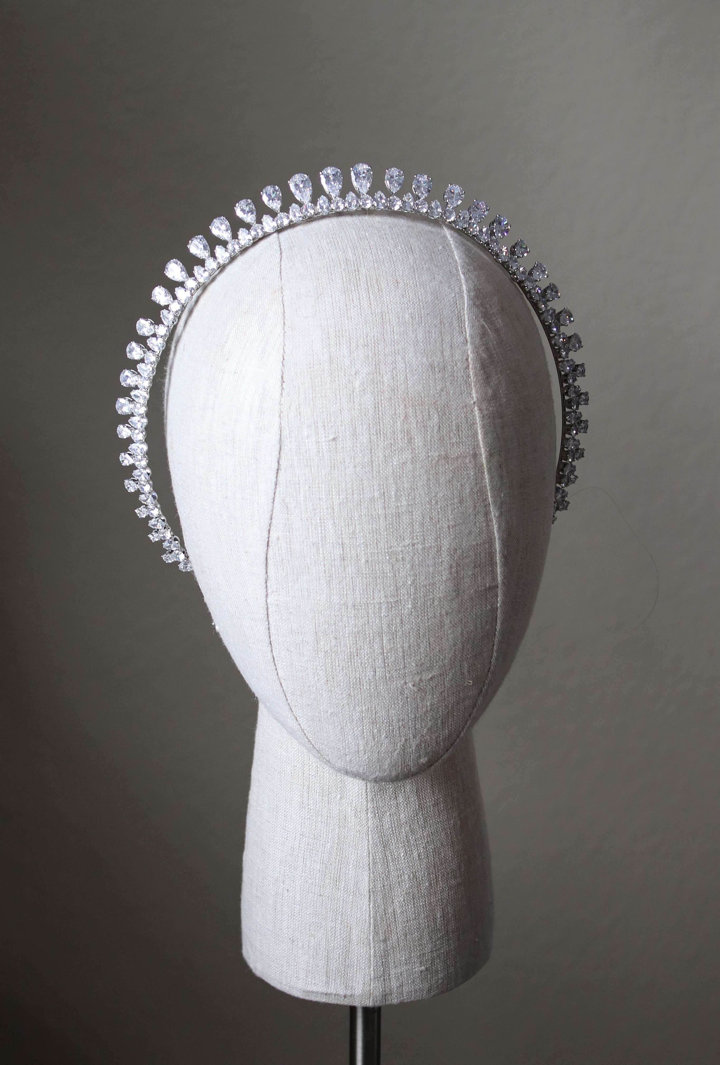 EDEN LUXE Bridal Tiara ANNE Simulated Diamond Halo Tiara