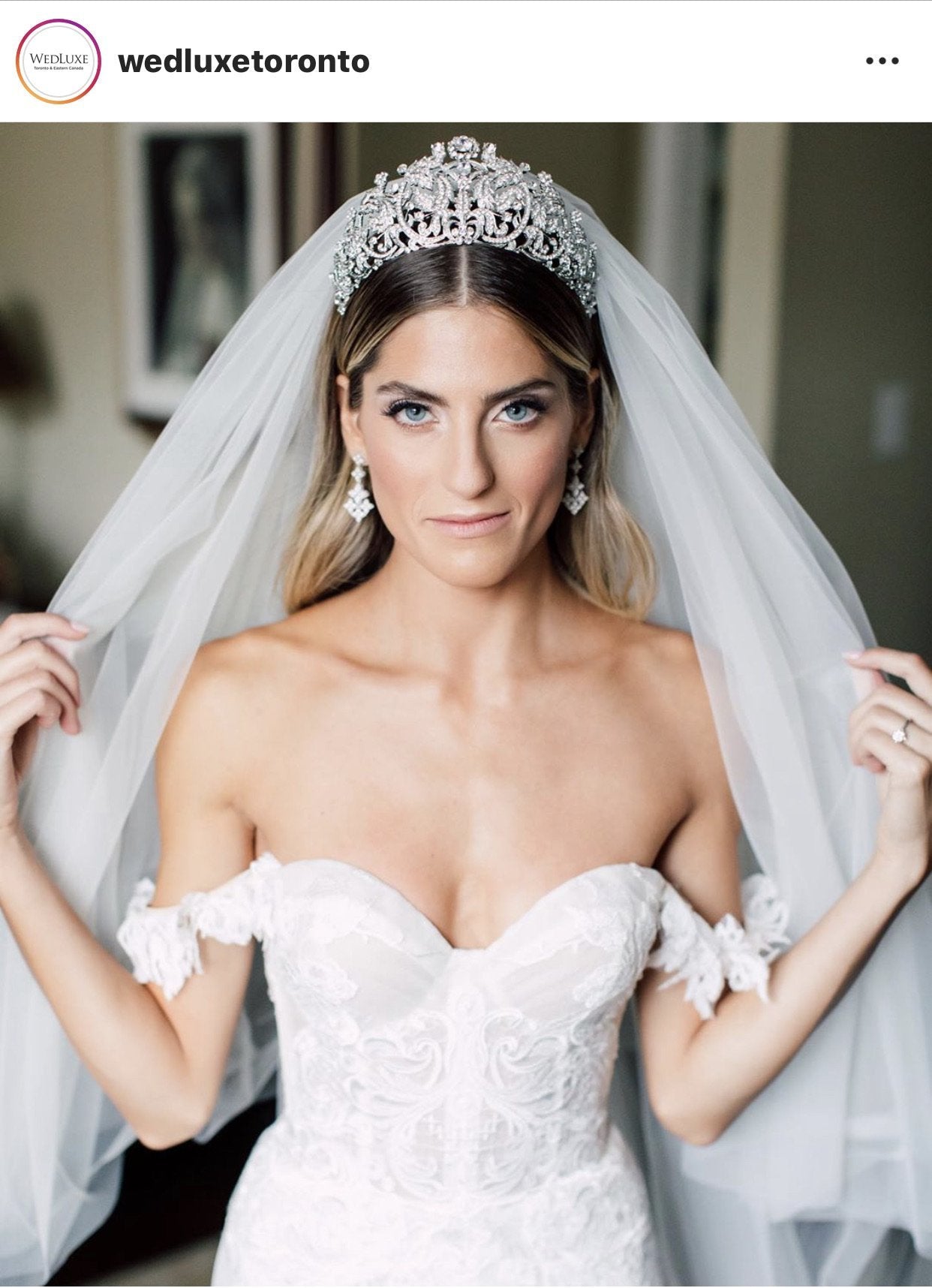 EDEN LUXE Bridal Tiara CALISTA Swarovski Crystal Bridal Tiara