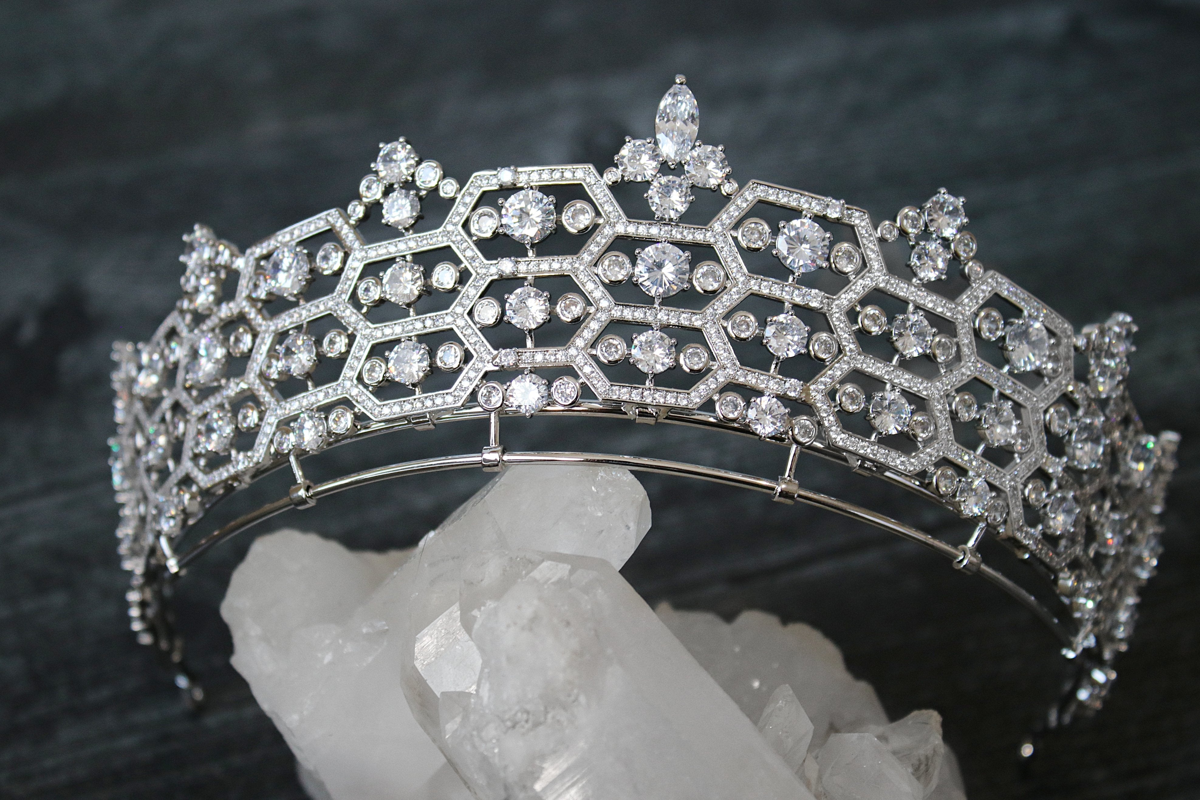 EDEN LUXE Bridal Tiara CAMILLA Royal Bridal Tiara