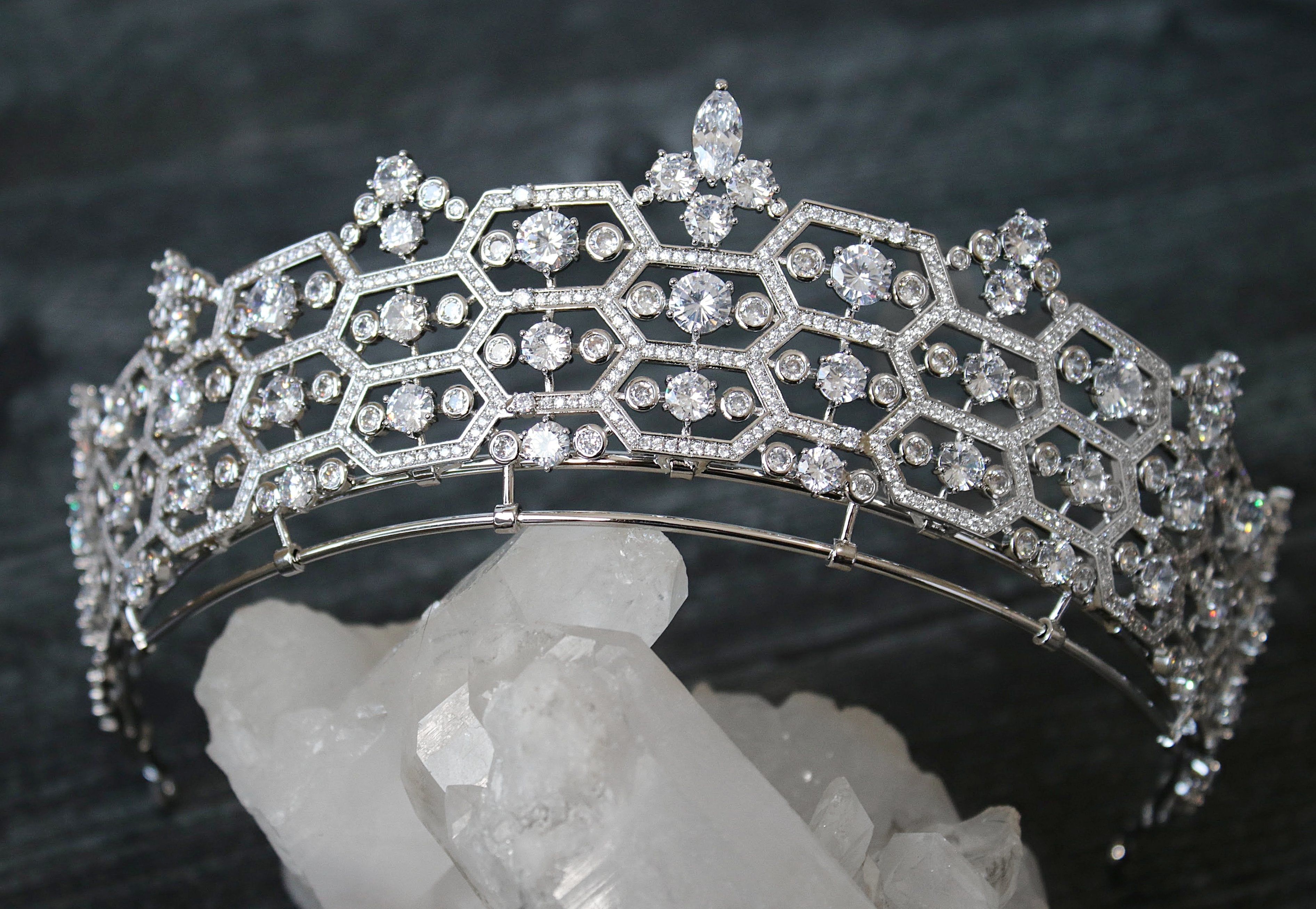 EDEN LUXE Bridal Tiara CAMILLA Royal Bridal Tiara