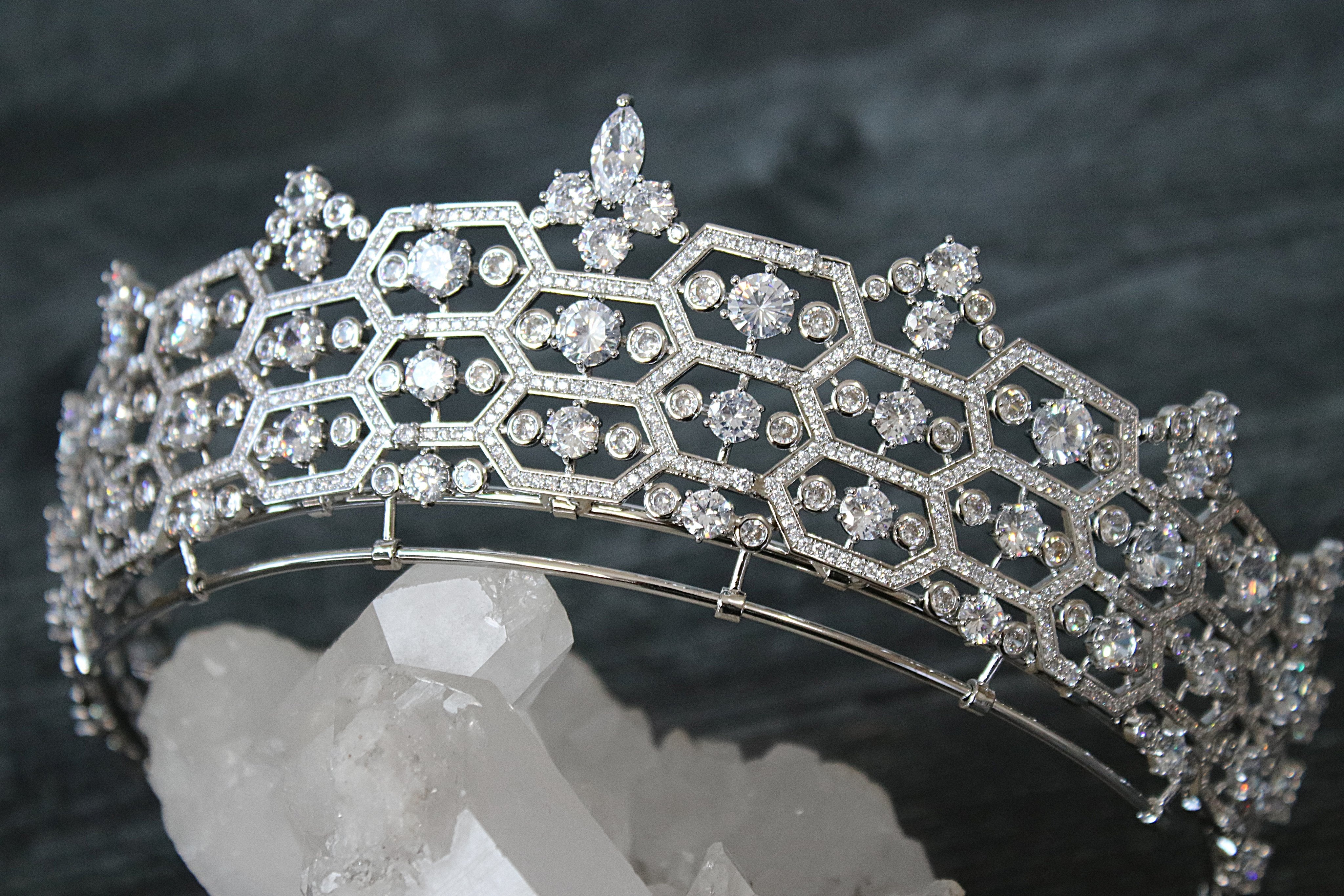 EDEN LUXE Bridal Tiara CAMILLA Royal Bridal Tiara