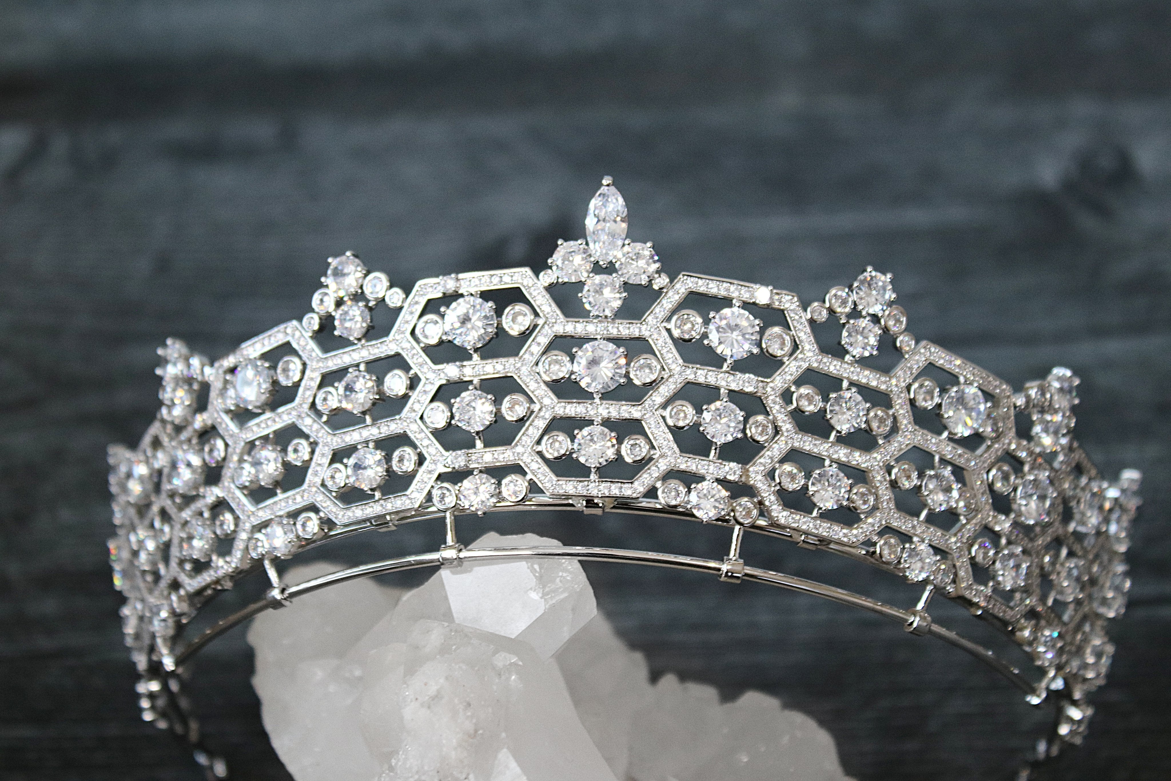 EDEN LUXE Bridal Tiara CAMILLA Royal Bridal Tiara