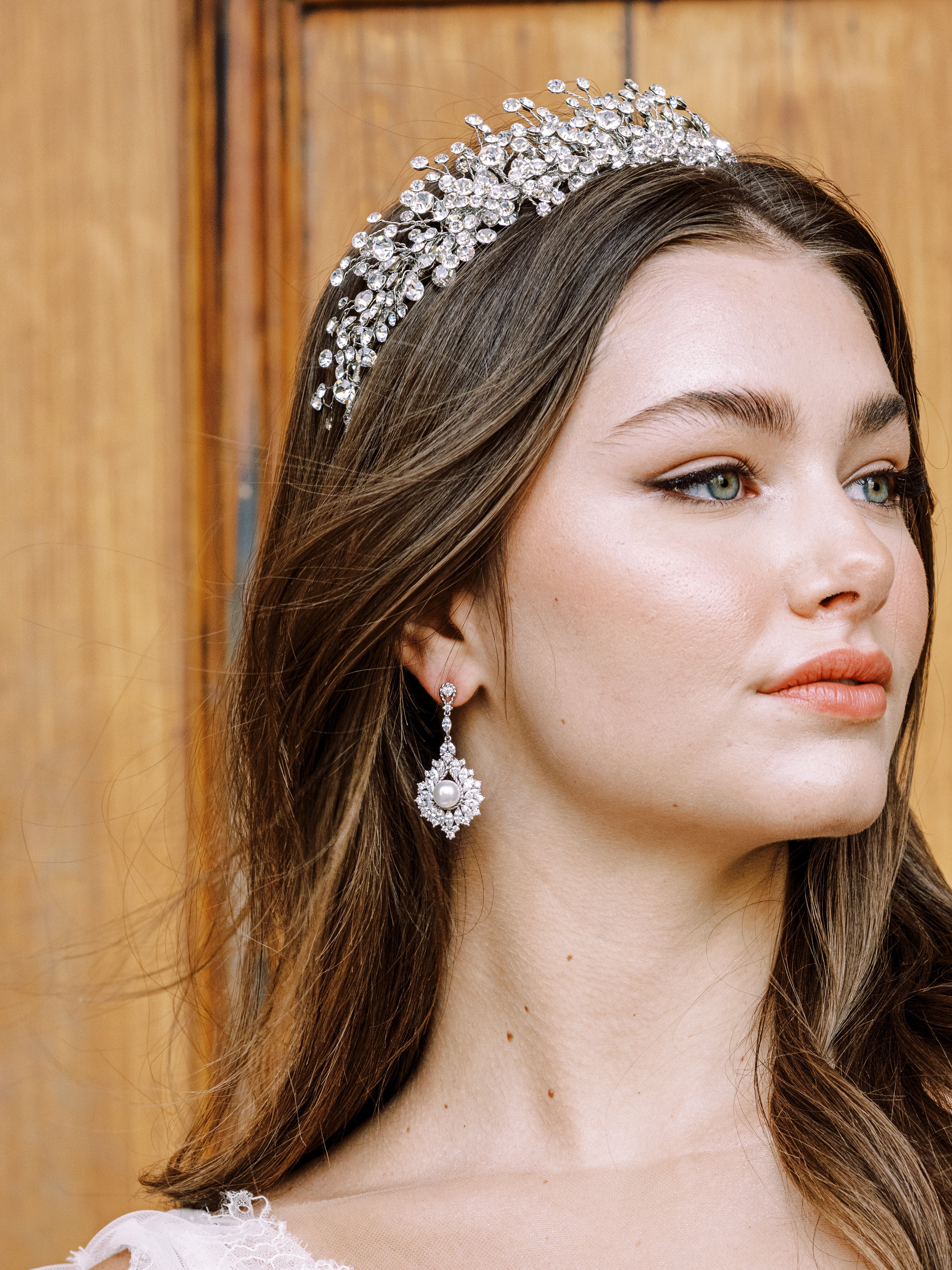 EDEN LUXE Bridal Tiara CHARMAINE Swarovski Crystal Tiara