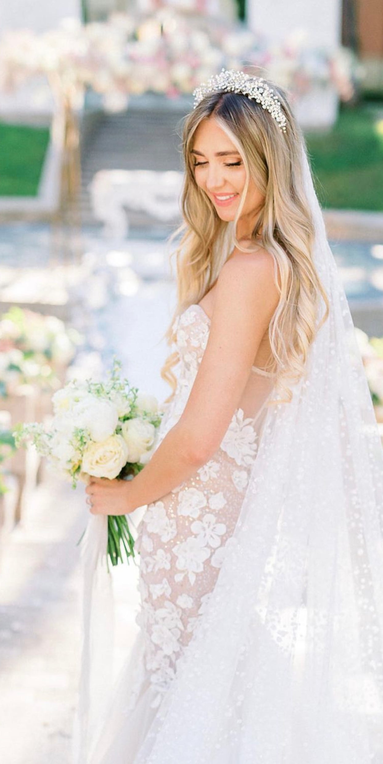 EDEN LUXE Bridal Tiara CHARMAINE Swarovski Crystal Tiara