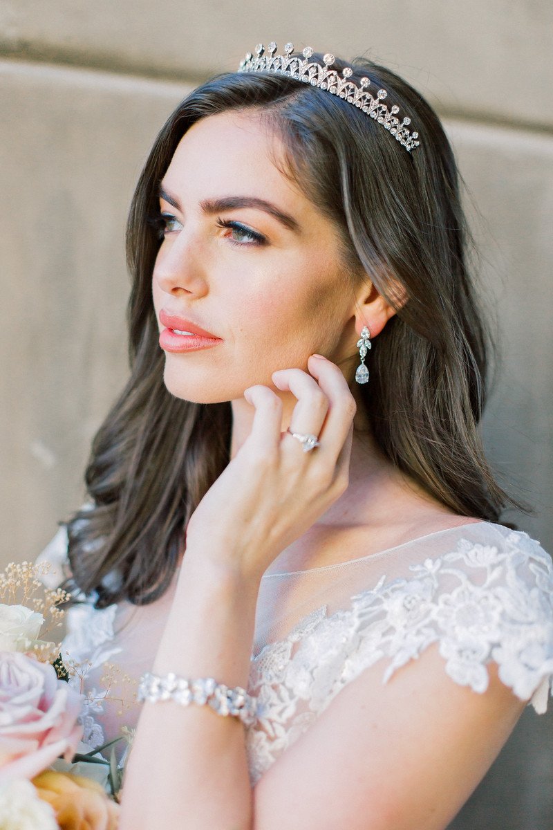 EDEN LUXE Bridal Tiara CLAIRE Petite Wedding Tiara