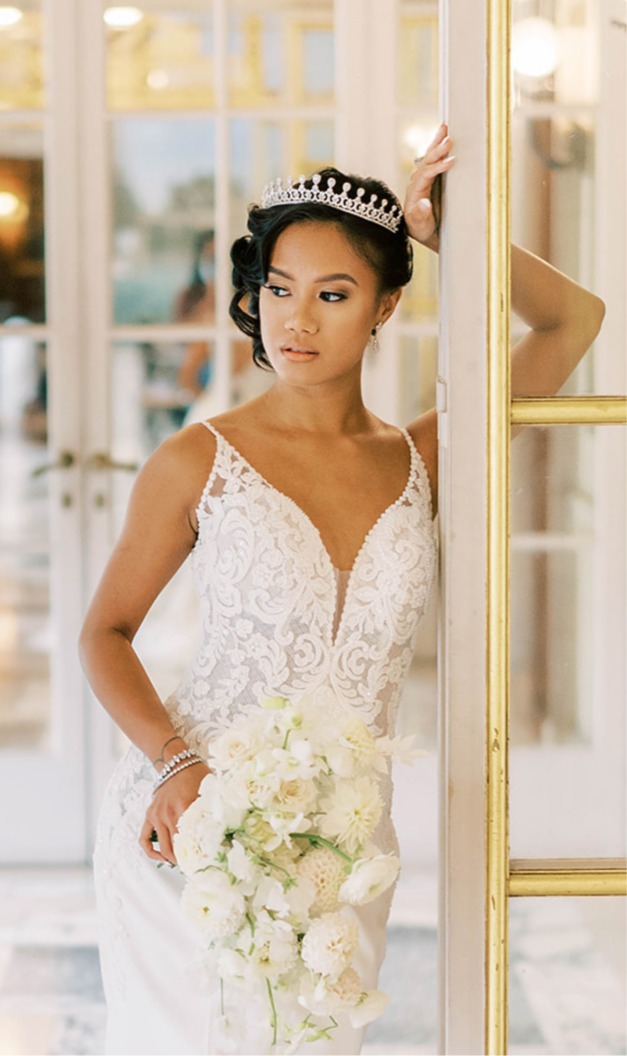 Bridal Tiara on Bride