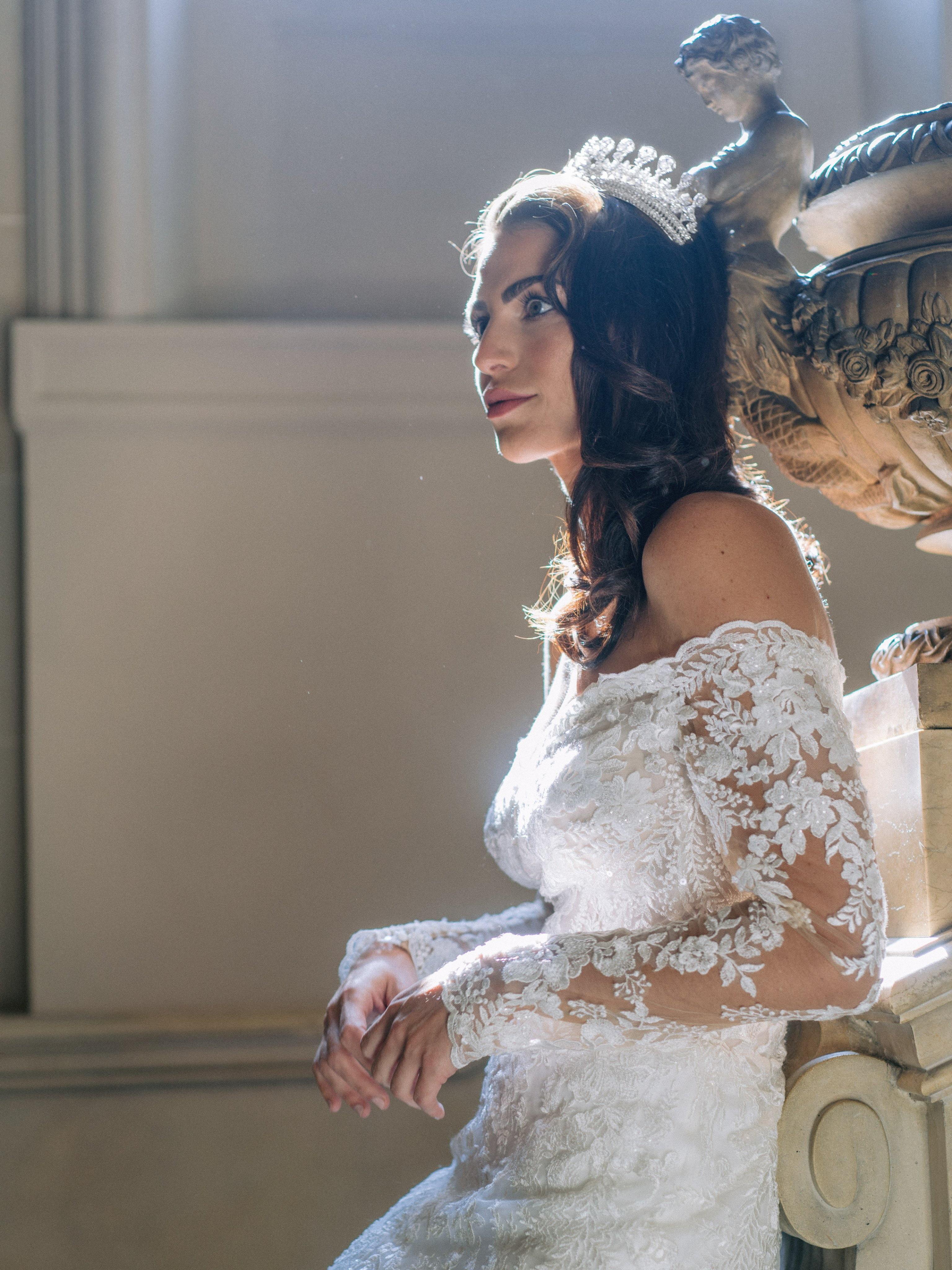 EDEN LUXE Bridal Tiara DELLA Wedding Crown