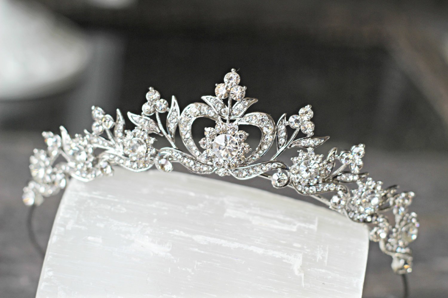 Fine Crystal Wedding Tiara - DIANA Tiara | EDEN LUXE Bridal