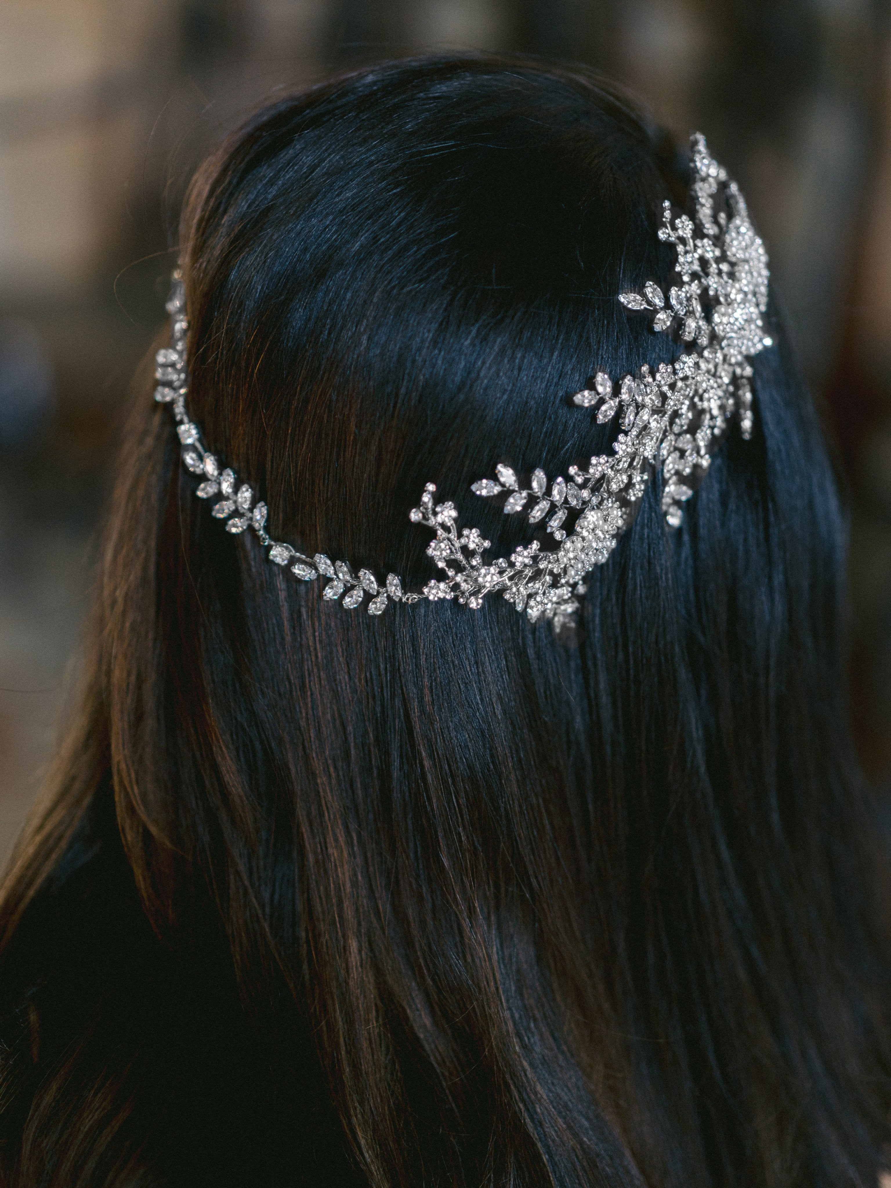 EDEN LUXE Bridal Tiara ELISABETTA Simulated Diamond Bridal Headpiece