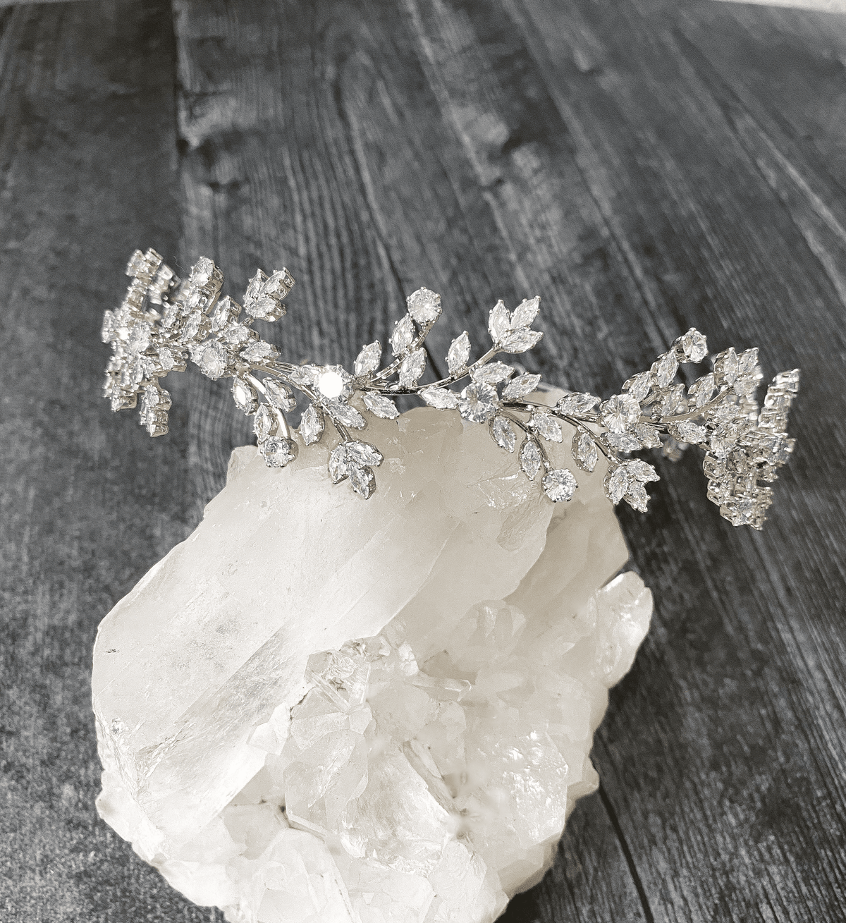 EDEN LUXE Bridal Tiara FABRICE Simulated Diamond Bridal Headpiece