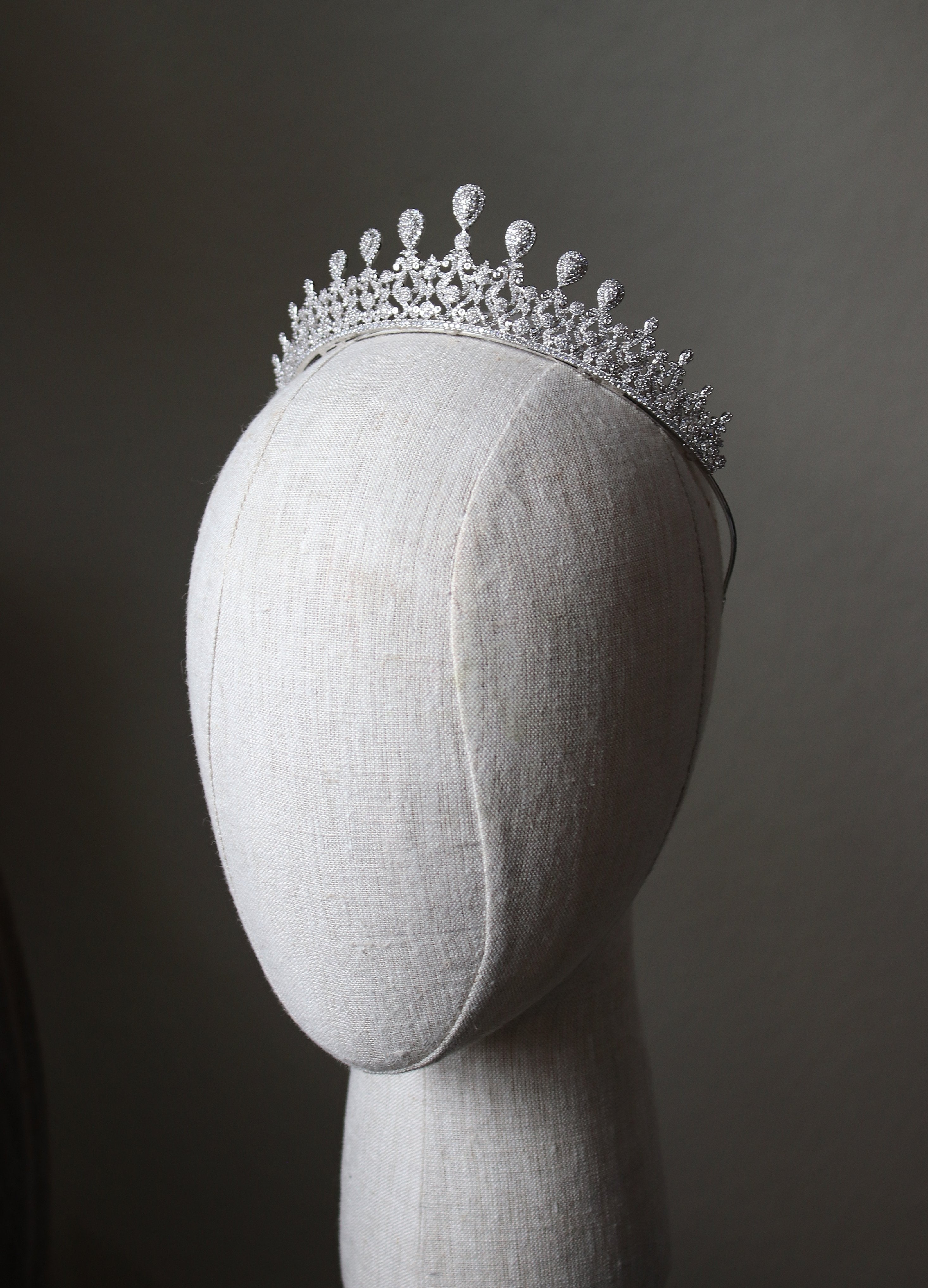 EDEN LUXE Bridal Tiara GRACE Simulated Diamond Bridal Tiara