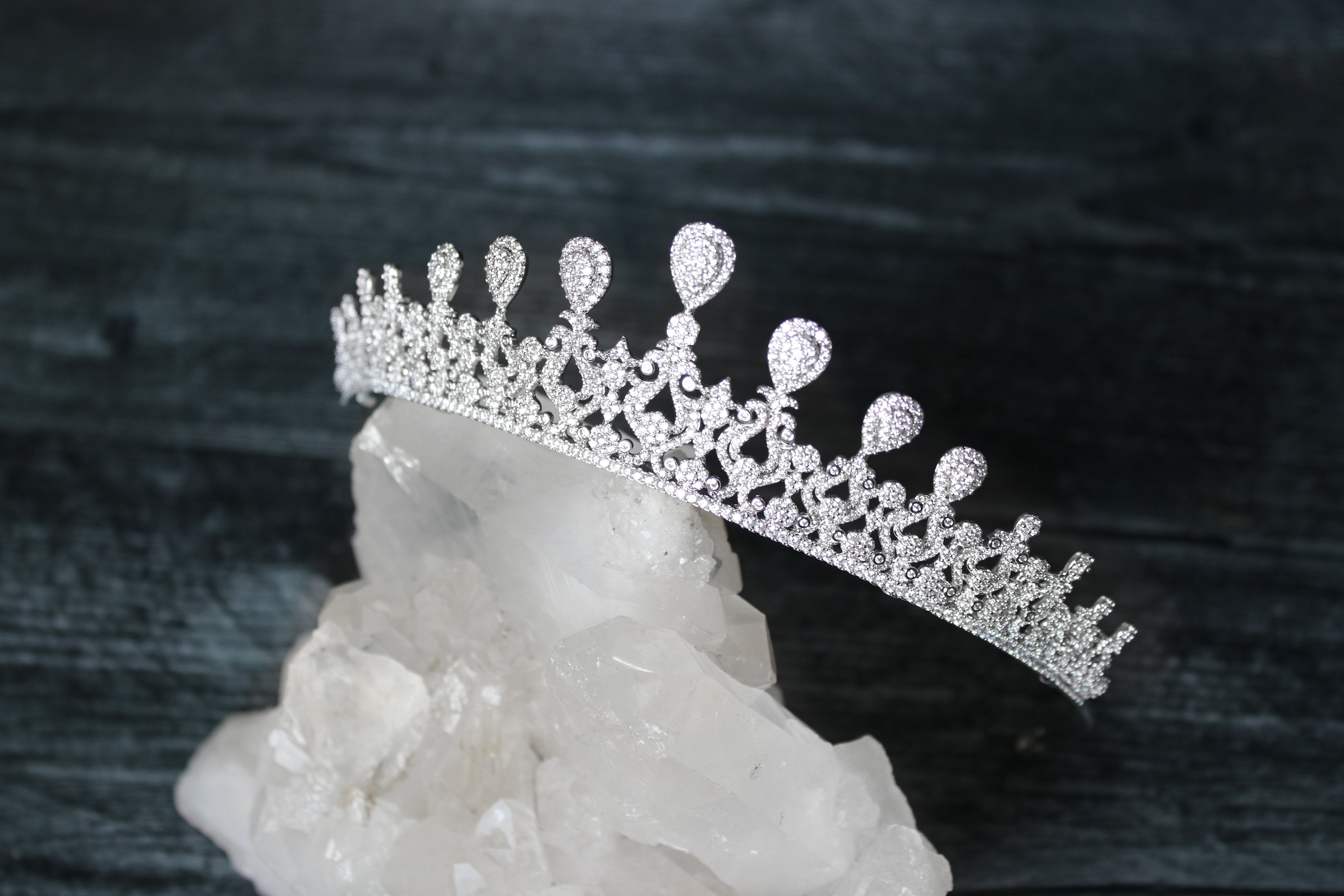 EDEN LUXE Bridal Tiara GRACE Simulated Diamond Bridal Tiara