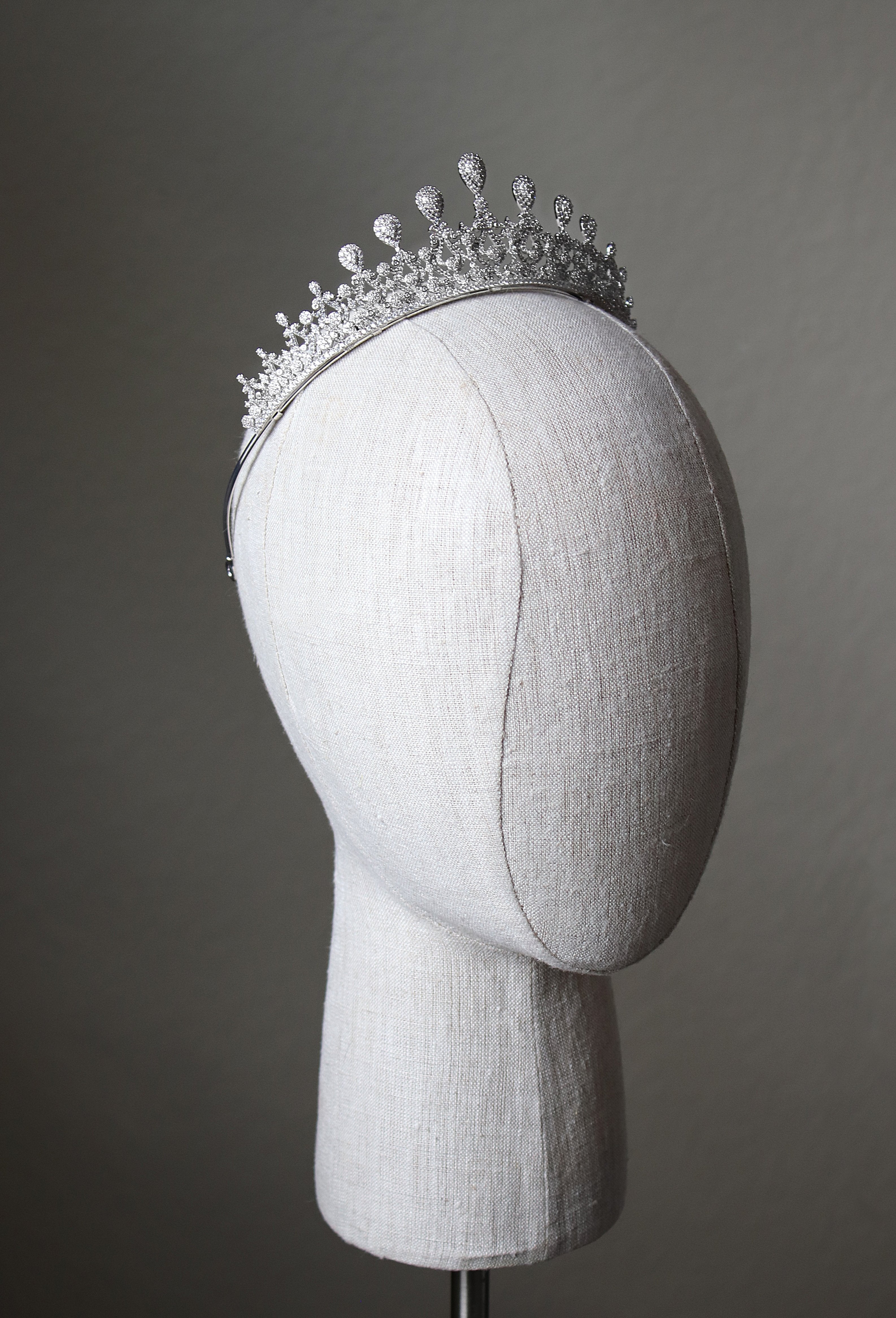 EDEN LUXE Bridal Tiara GRACE Simulated Diamond Bridal Tiara