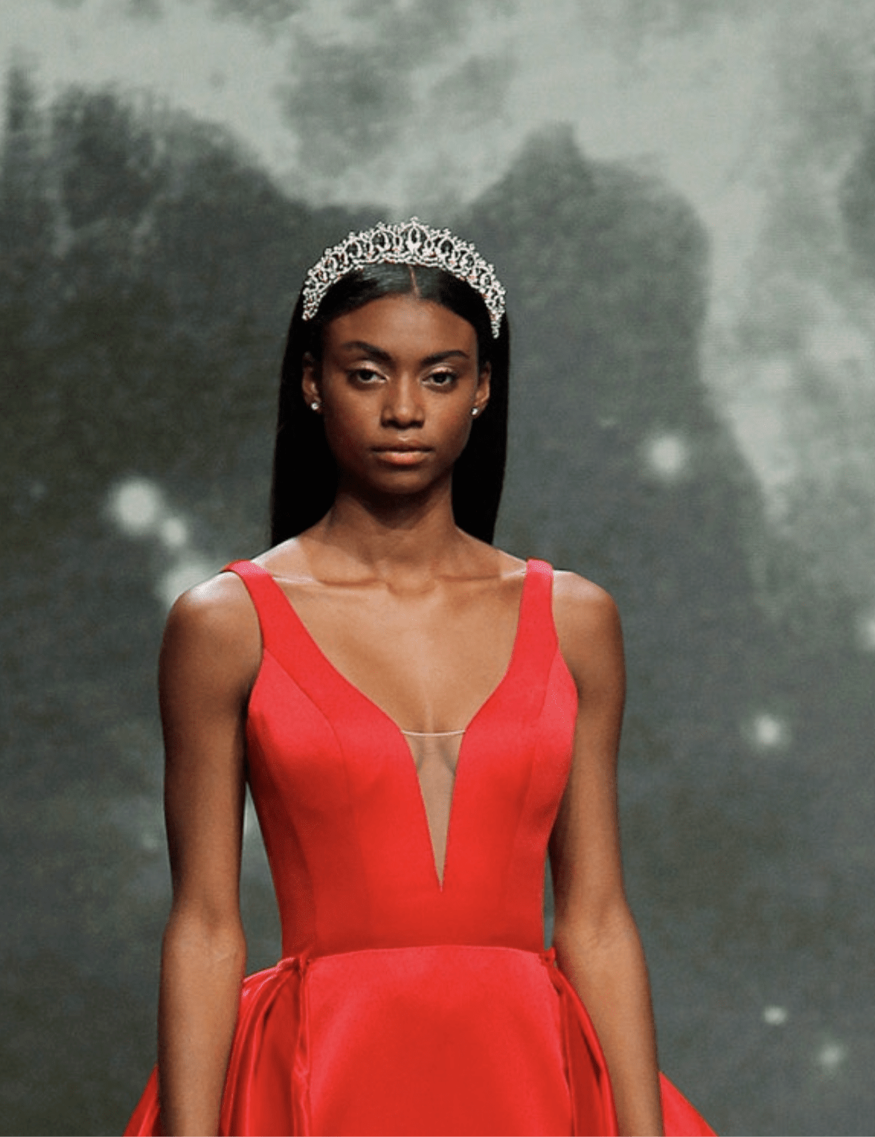 EDEN LUXE Bridal Tiara GRAND SERENA Rose Gold Tiara with Colored Accent Stones