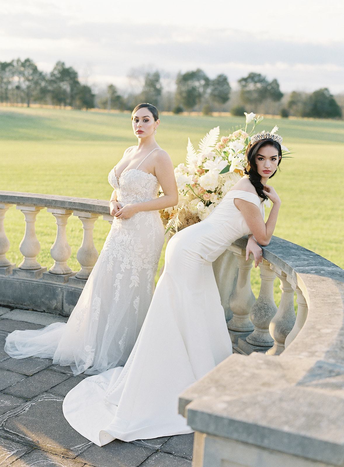 EDEN LUXE Bridal Tiara GRAND SERENA Rose Gold Tiara with London Blue Topaz Swarovski Crystal Accents