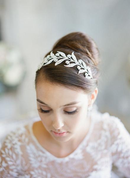 EDEN LUXE Bridal Tiara, Headpiece Silver LADY MARY Headpiece Tiara