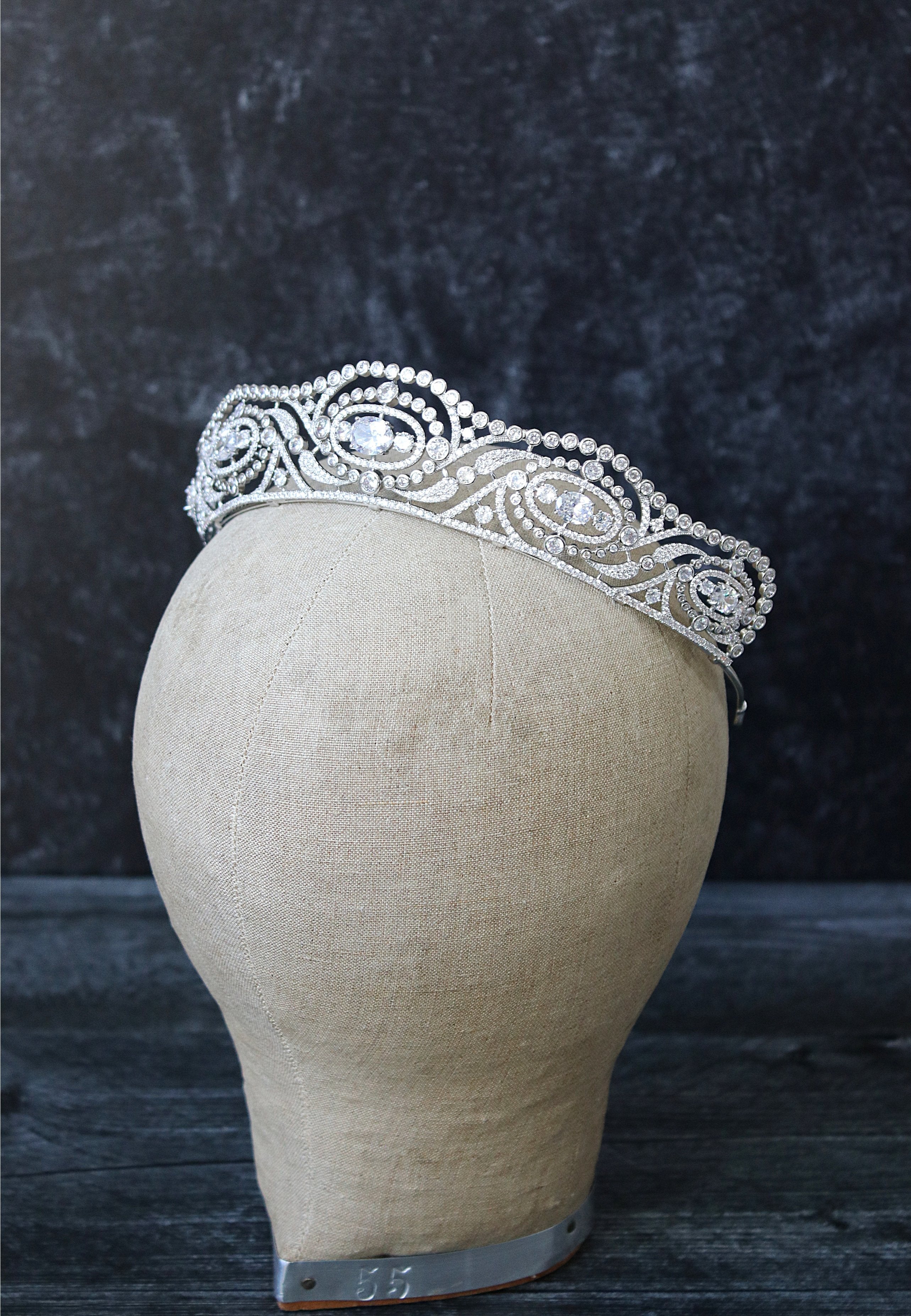 EDEN LUXE Bridal Tiara HYACINTH Simulated Diamond Bridal Tiara