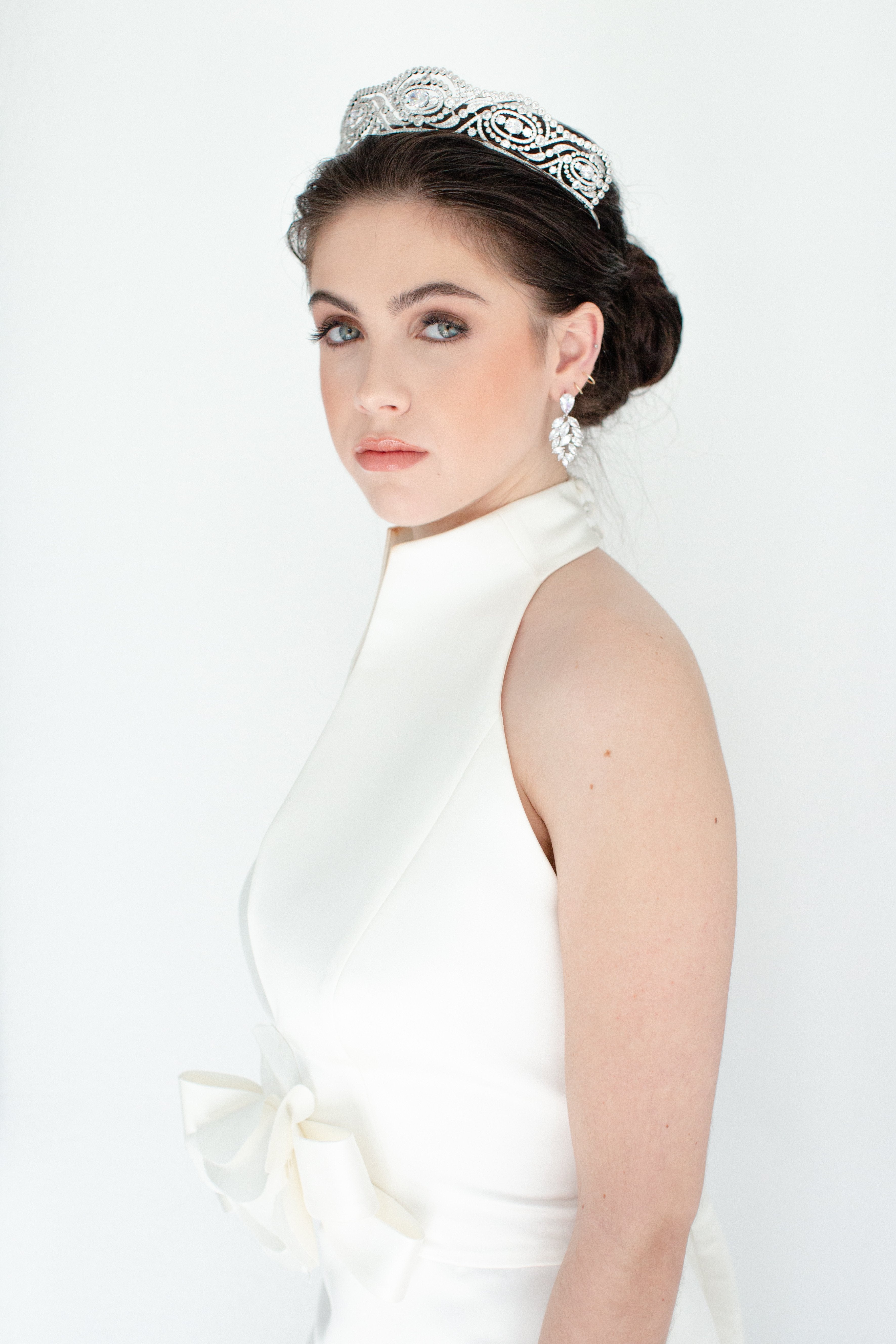 EDEN LUXE Bridal Tiara HYACINTH Simulated Diamond Bridal Tiara