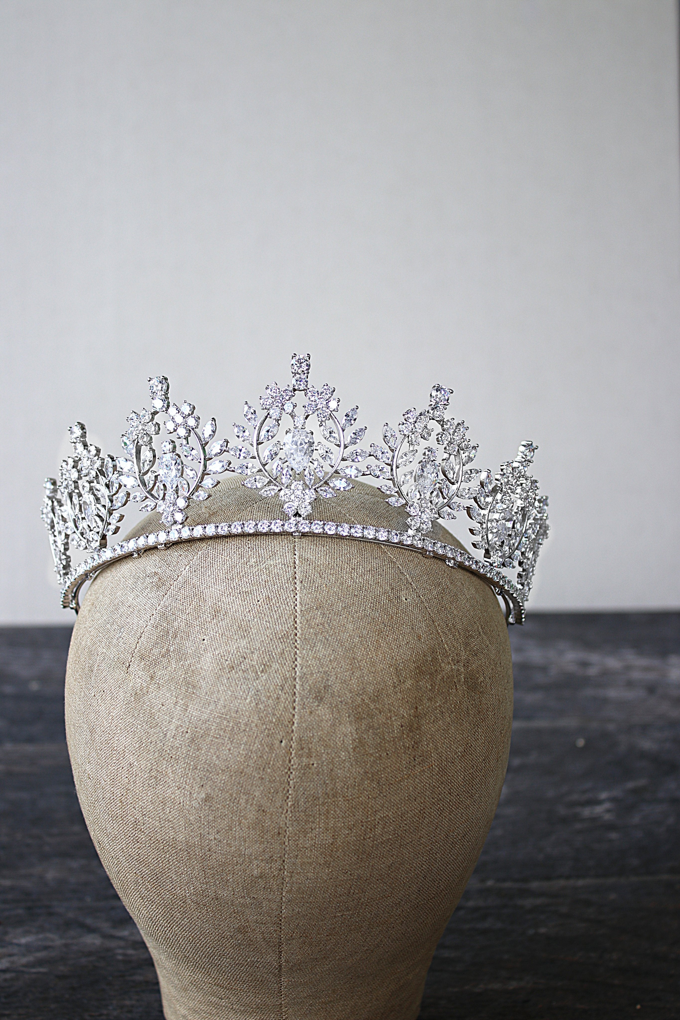 EDEN LUXE Bridal Tiara JASLYNE Simulated Diamond Tiara