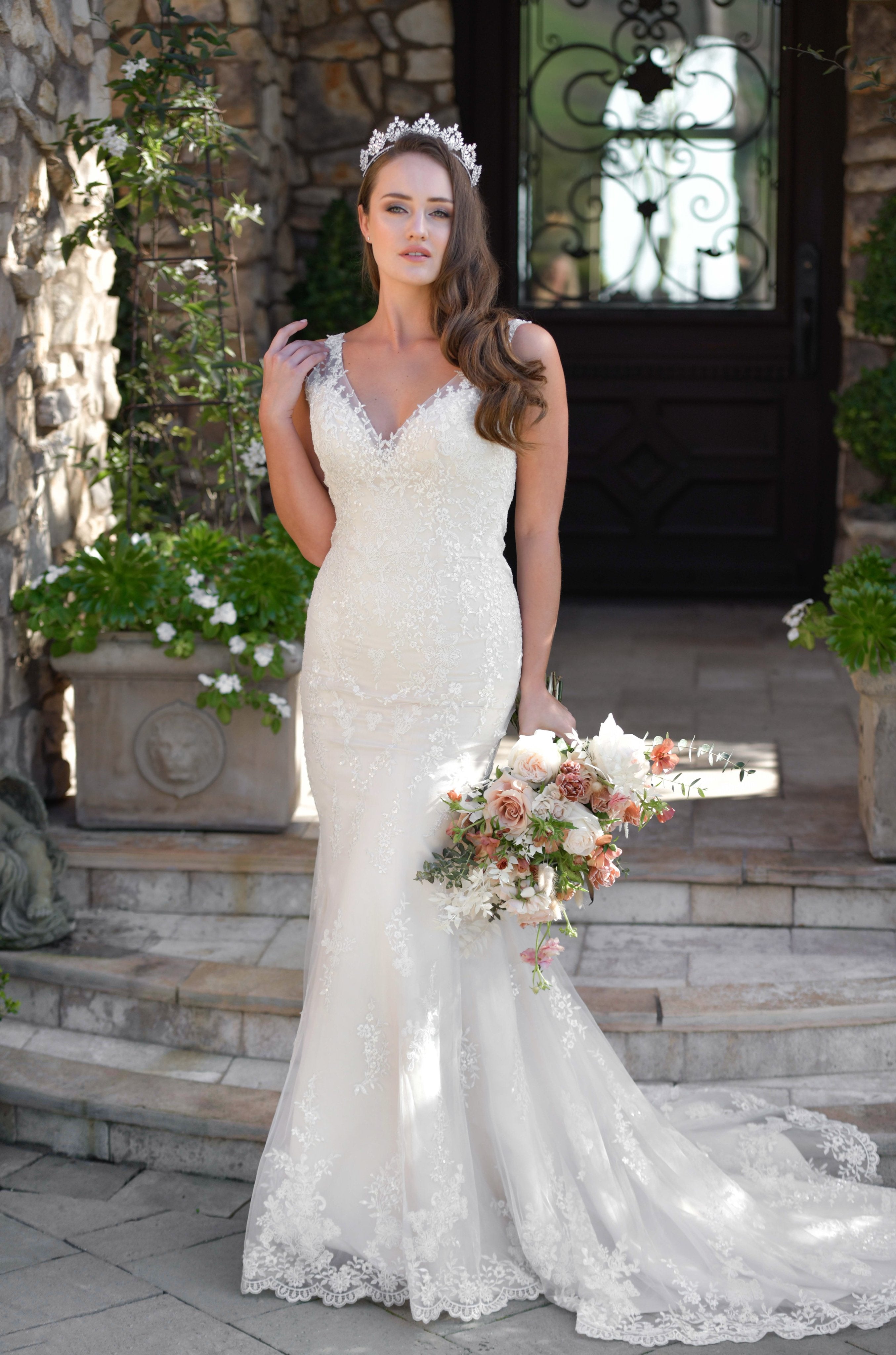 EDEN LUXE Bridal Tiara JASLYNE Simulated Diamond Tiara