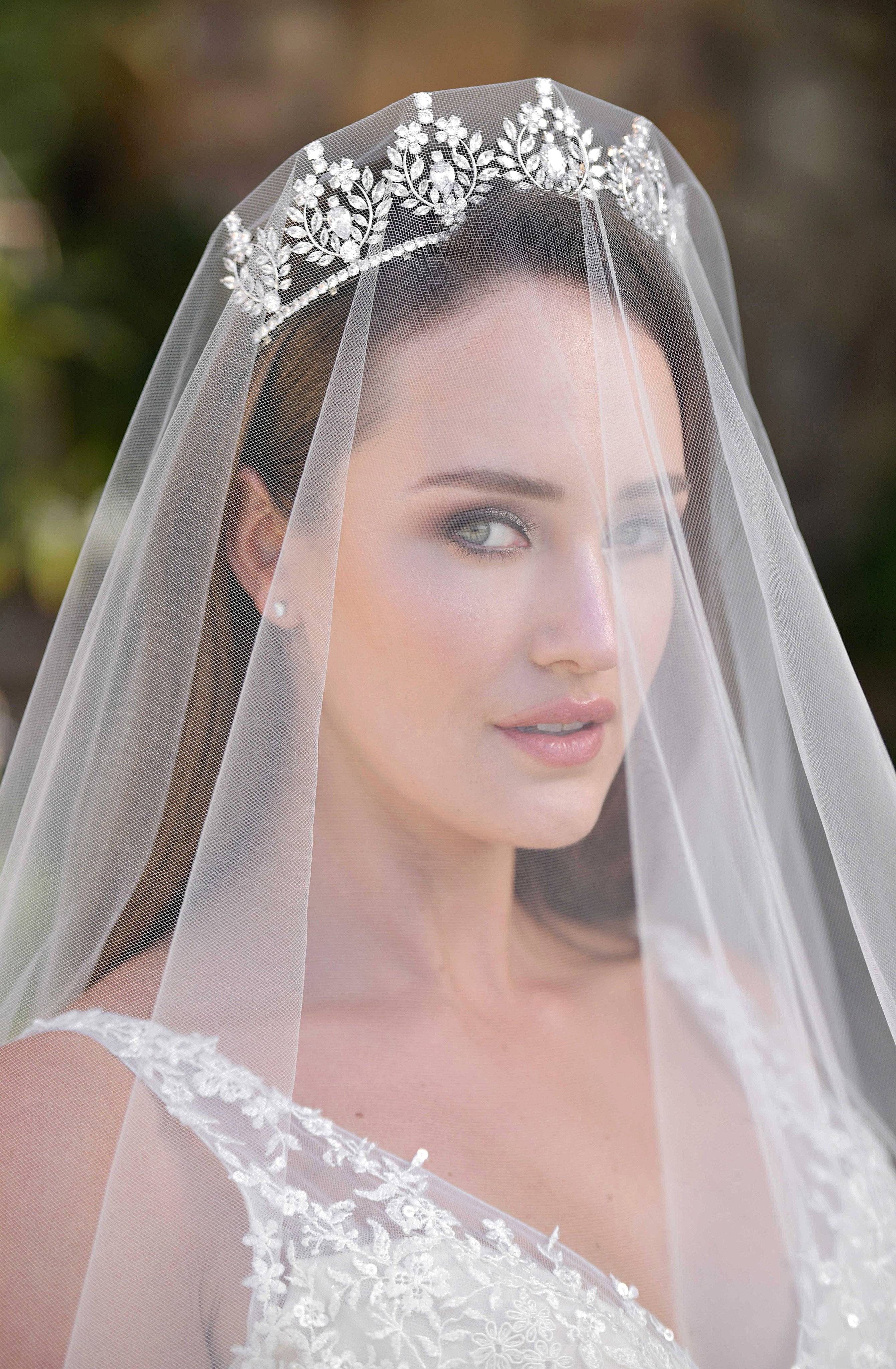 EDEN LUXE Bridal Tiara JASLYNE Simulated Diamond Tiara