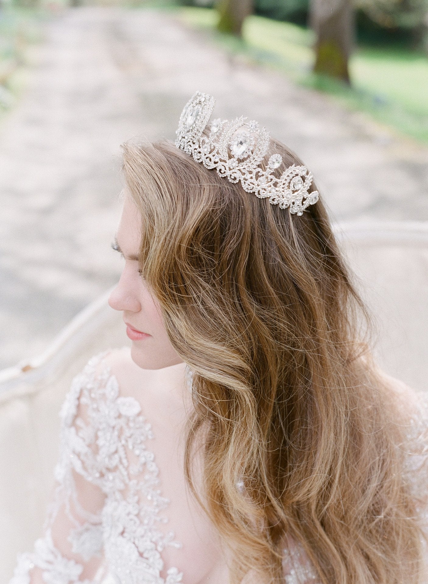 EDEN LUXE Bridal Tiara JUNO Crystal Bridal Tiara
