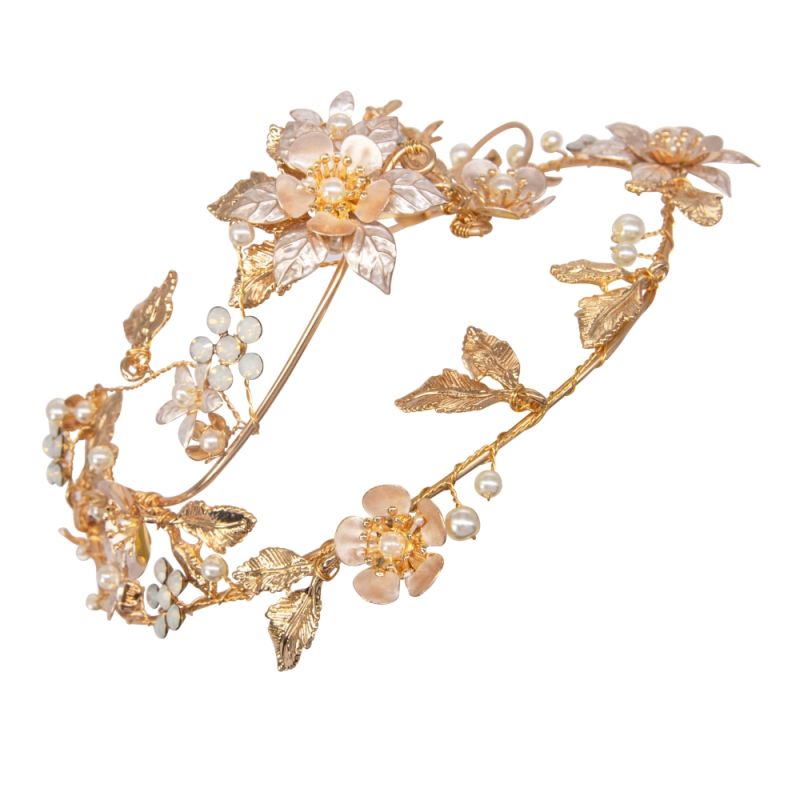 EDEN LUXE Bridal Tiara KATIA Gilded Bridal Headpiece