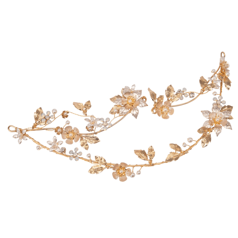 EDEN LUXE Bridal Tiara KATIA Gilded Bridal Headpiece
