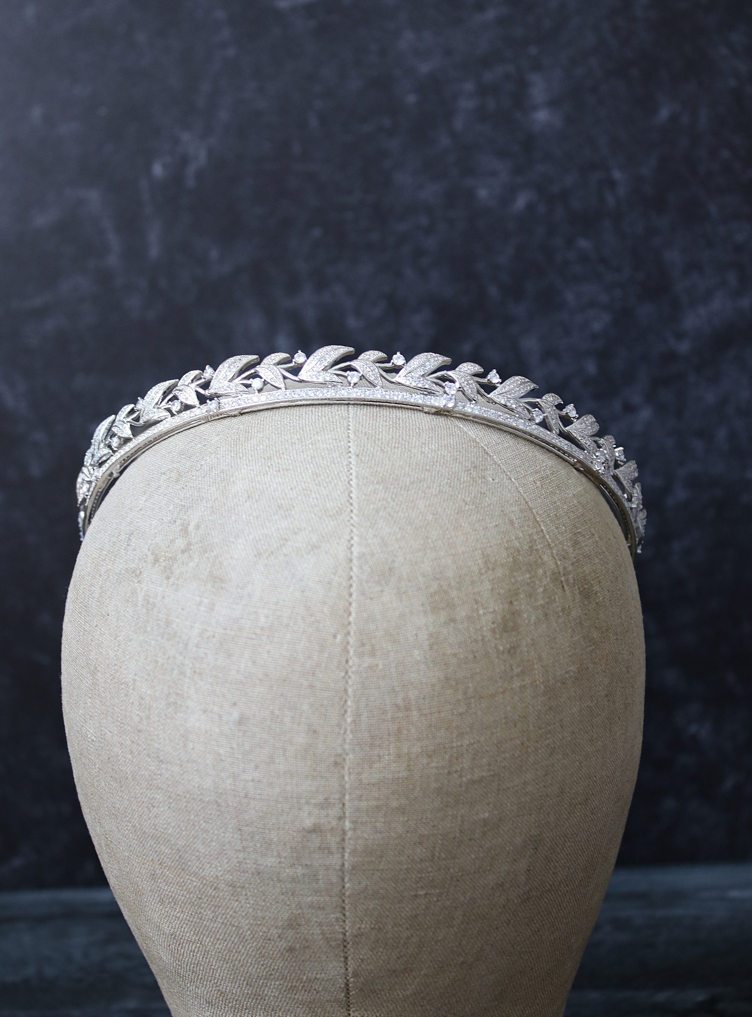 EDEN LUXE Bridal Tiara LADY VIOLET Simulated Diamond Wedding Tiara